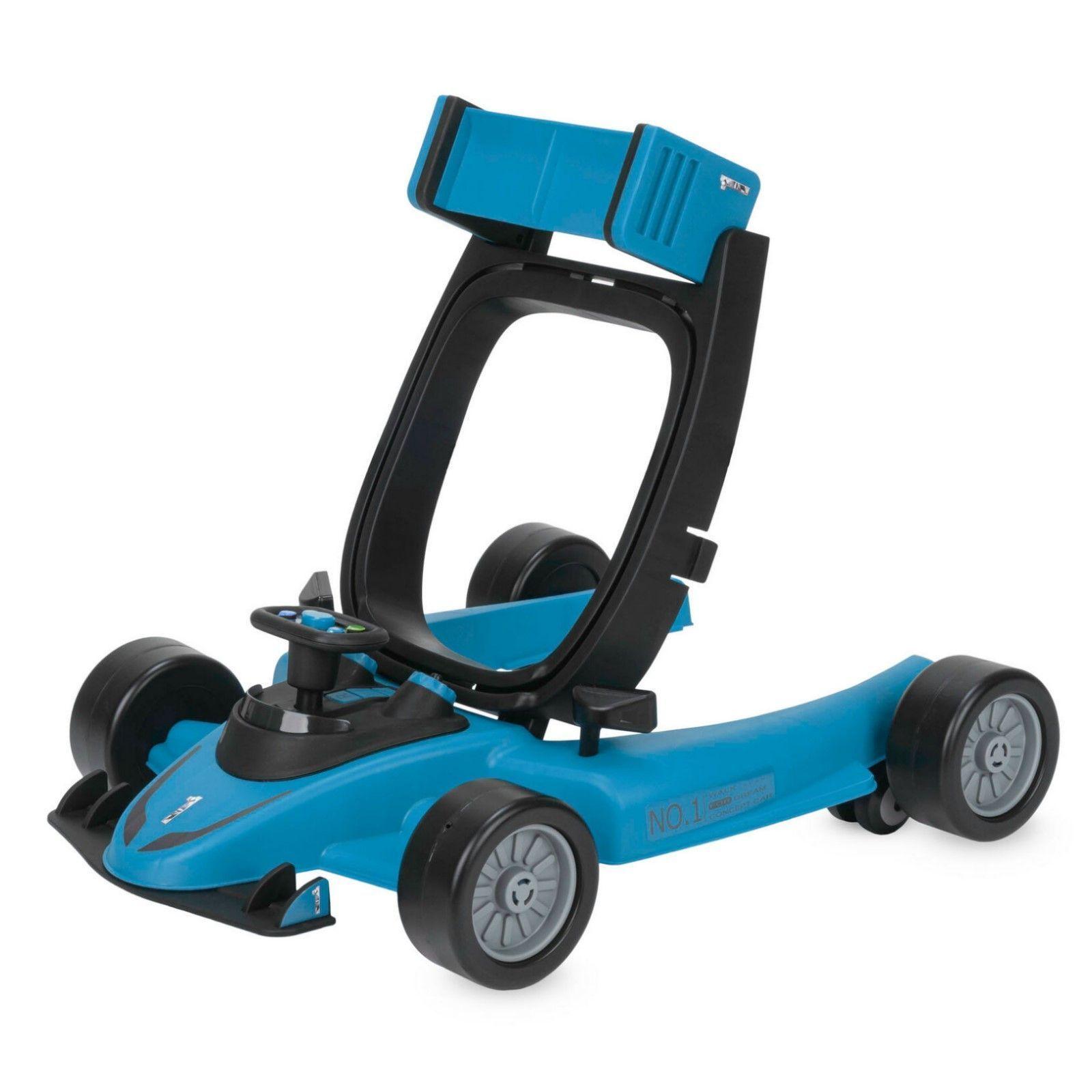 Andador F1 Caminador 2 en 1 Convertible Carreras Celeste-1