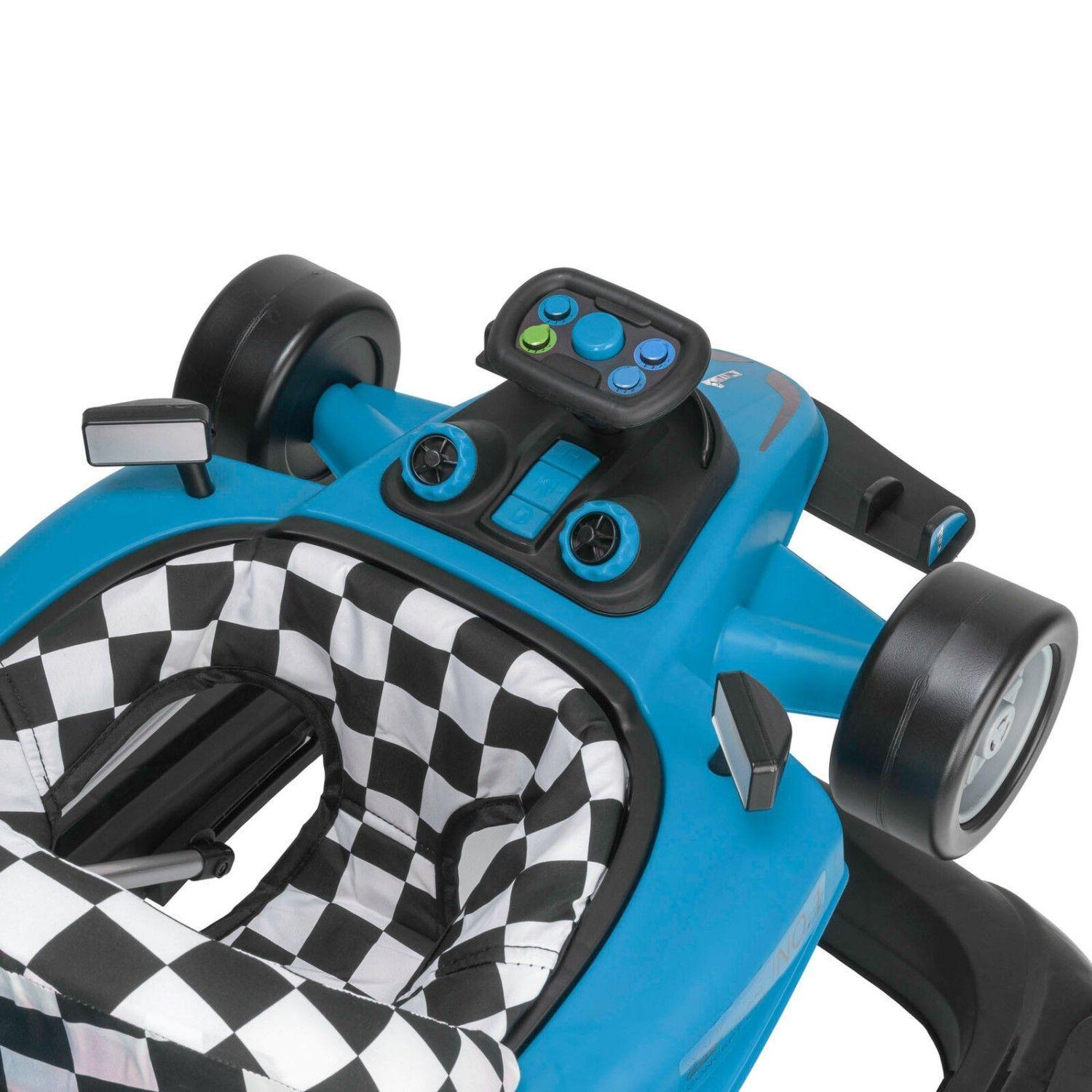 Andador F1 Caminador 2 en 1 Convertible Carreras Celeste-5