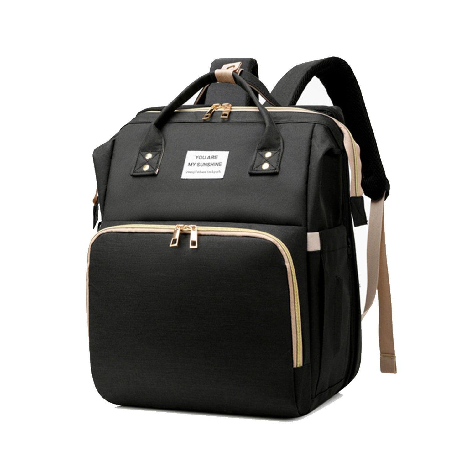 Mochila Pañalera 3 en 1 Cuna Mudador Portatil Bebe-1