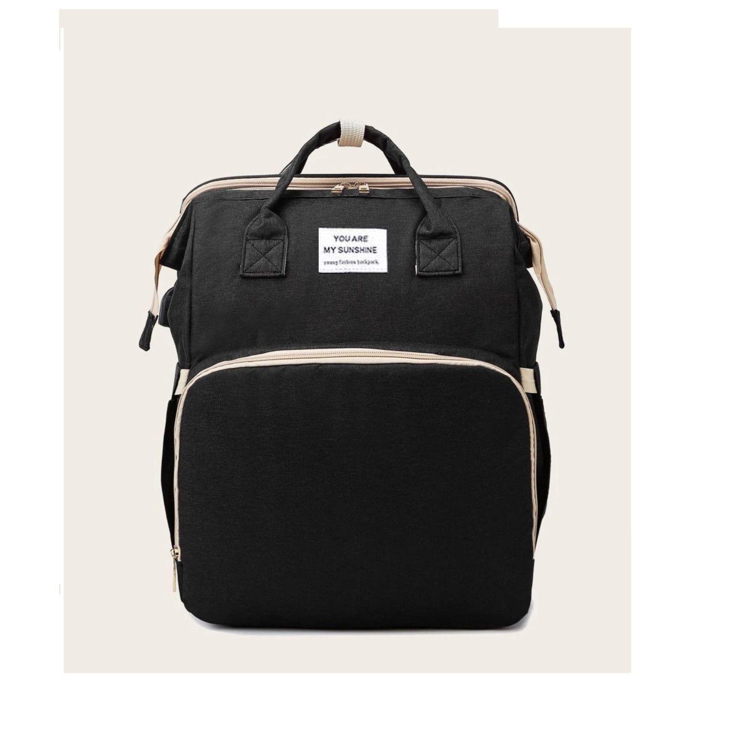 Mochila Pañalera 3 en 1 Cuna Mudador Portatil Bebe-3