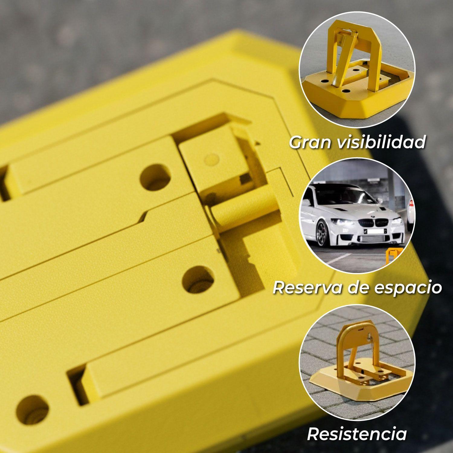 Barra Bloqueo Estacionamiento Auto Cuadrada-3