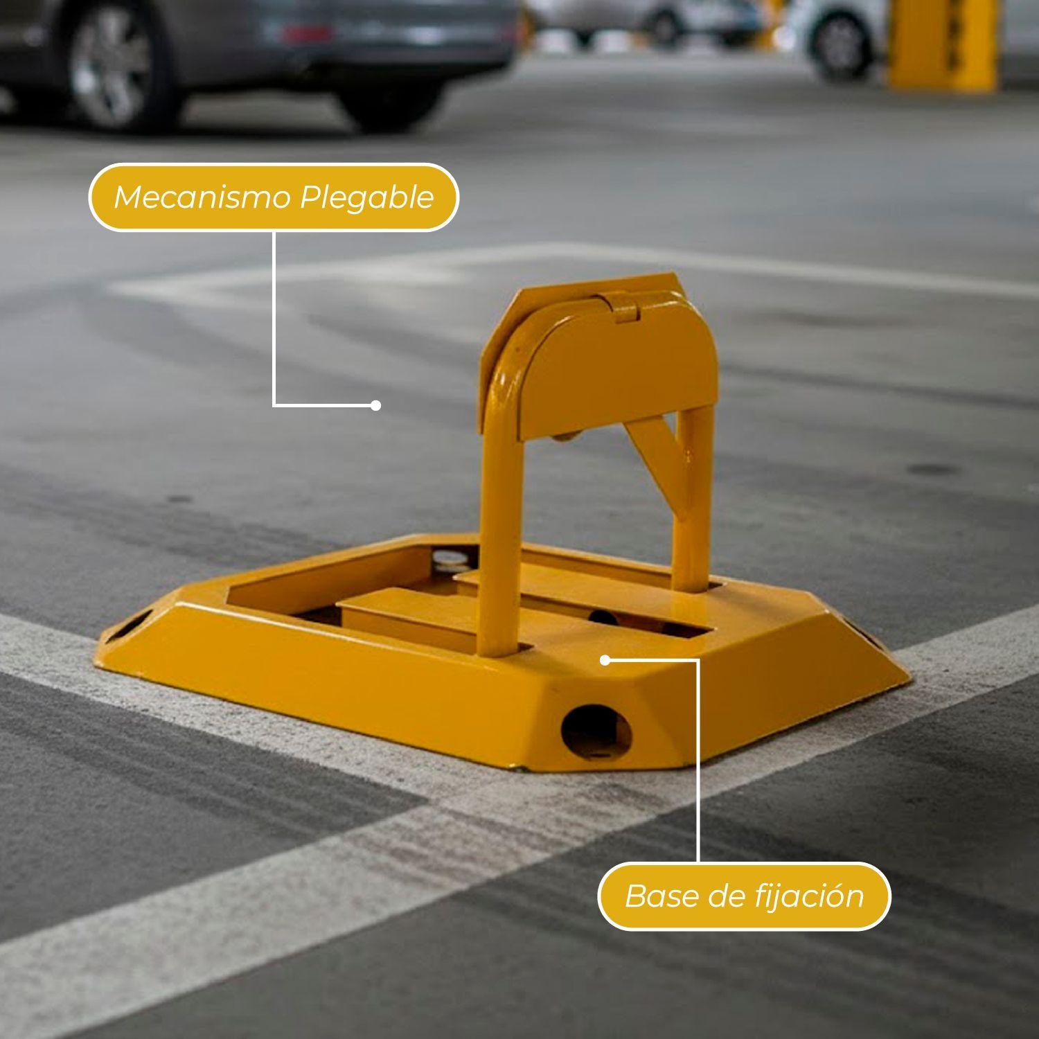 Barra Bloqueo Estacionamiento Auto Cuadrada-5