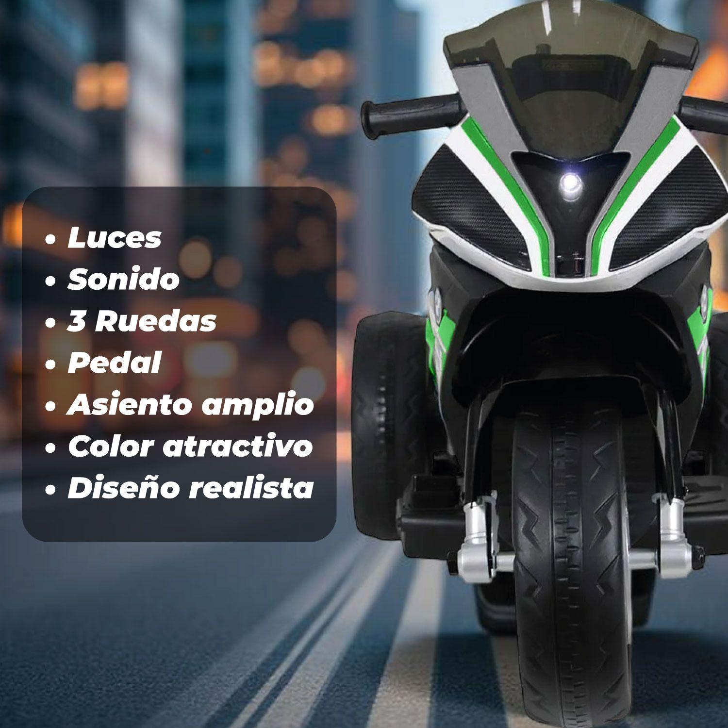 Moto a Batería 3 Ruedas HP4 Luces y Sonido-2