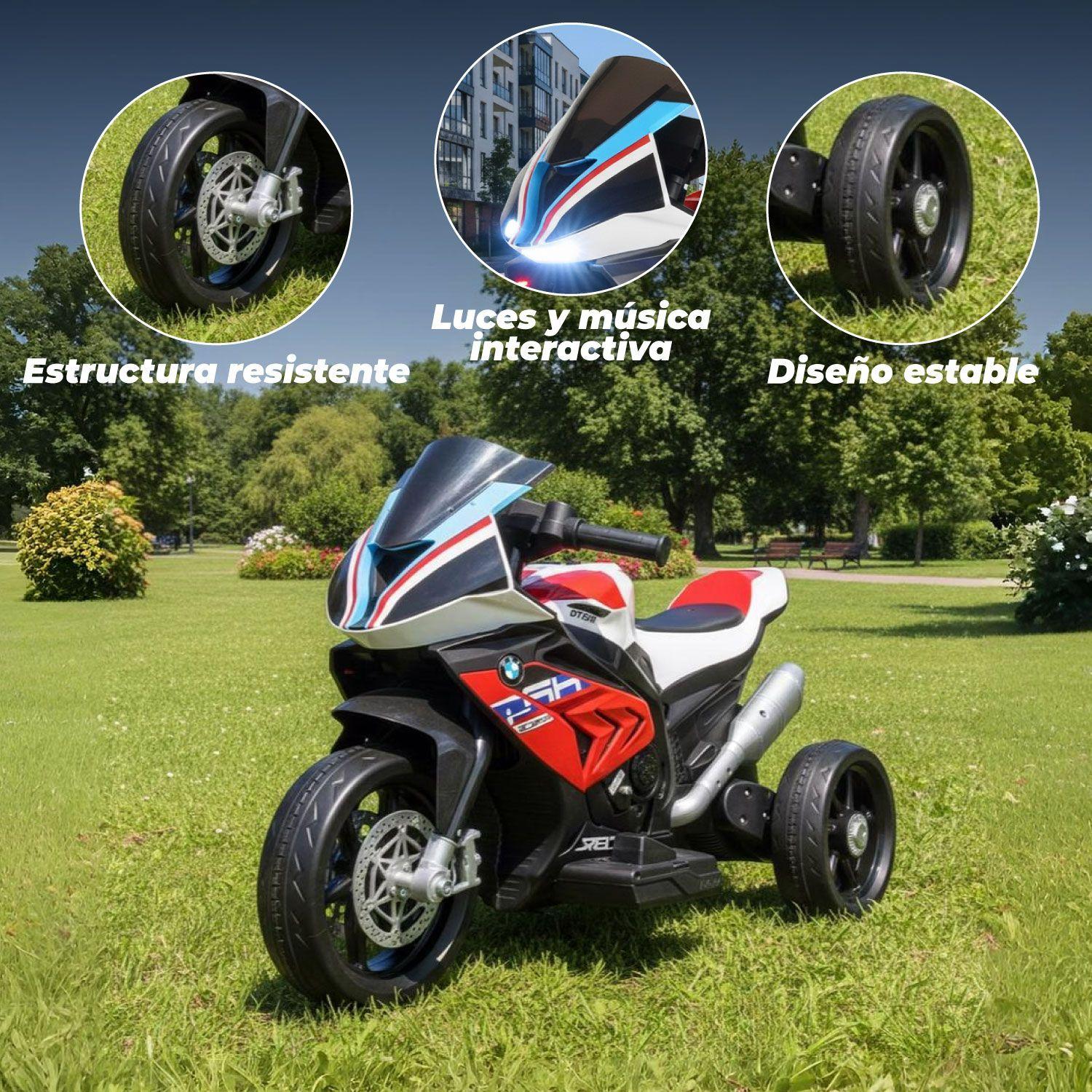 Moto a Batería 3 Ruedas HP4 Luces y Sonido-3