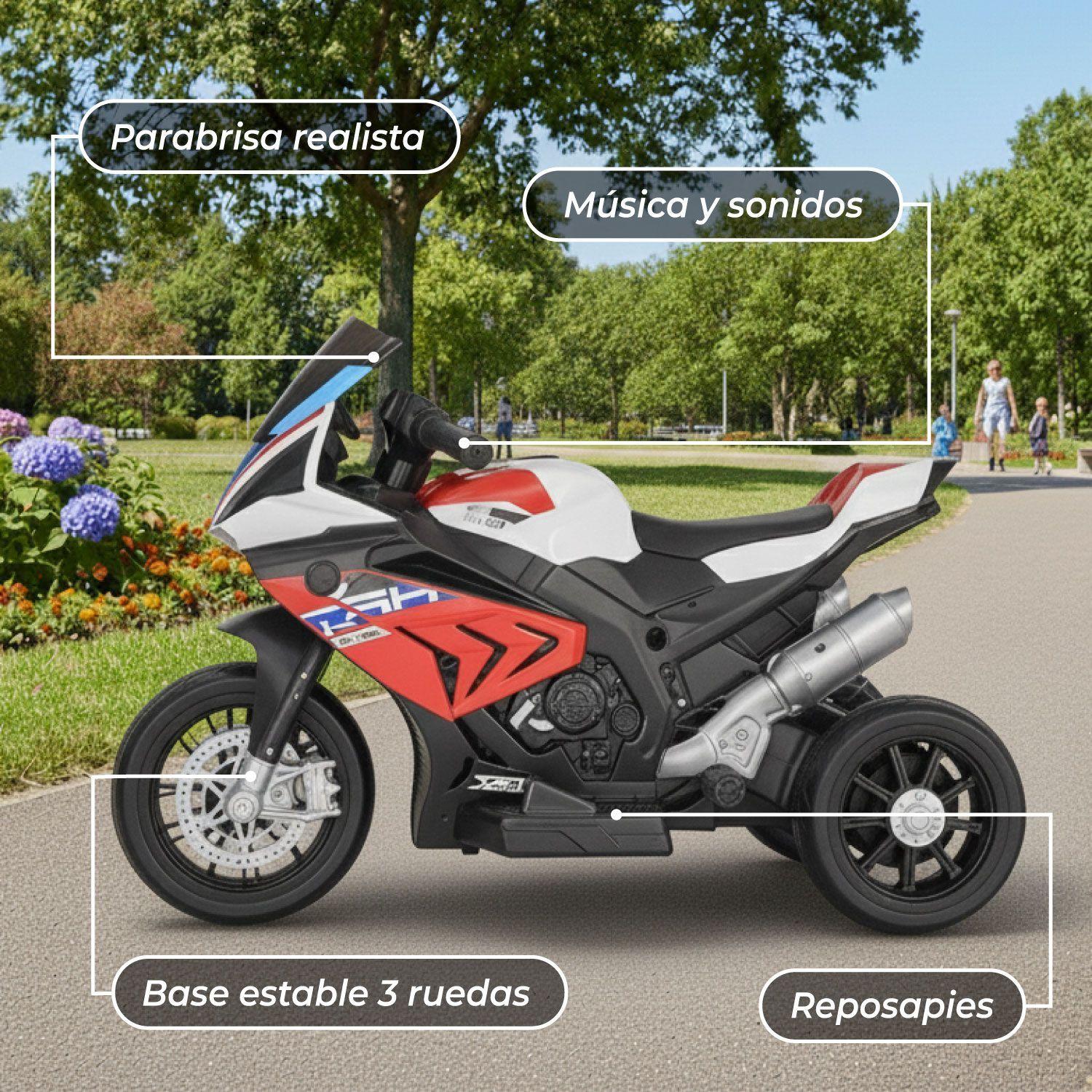 Moto a Batería 3 Ruedas HP4 Luces y Sonido-5