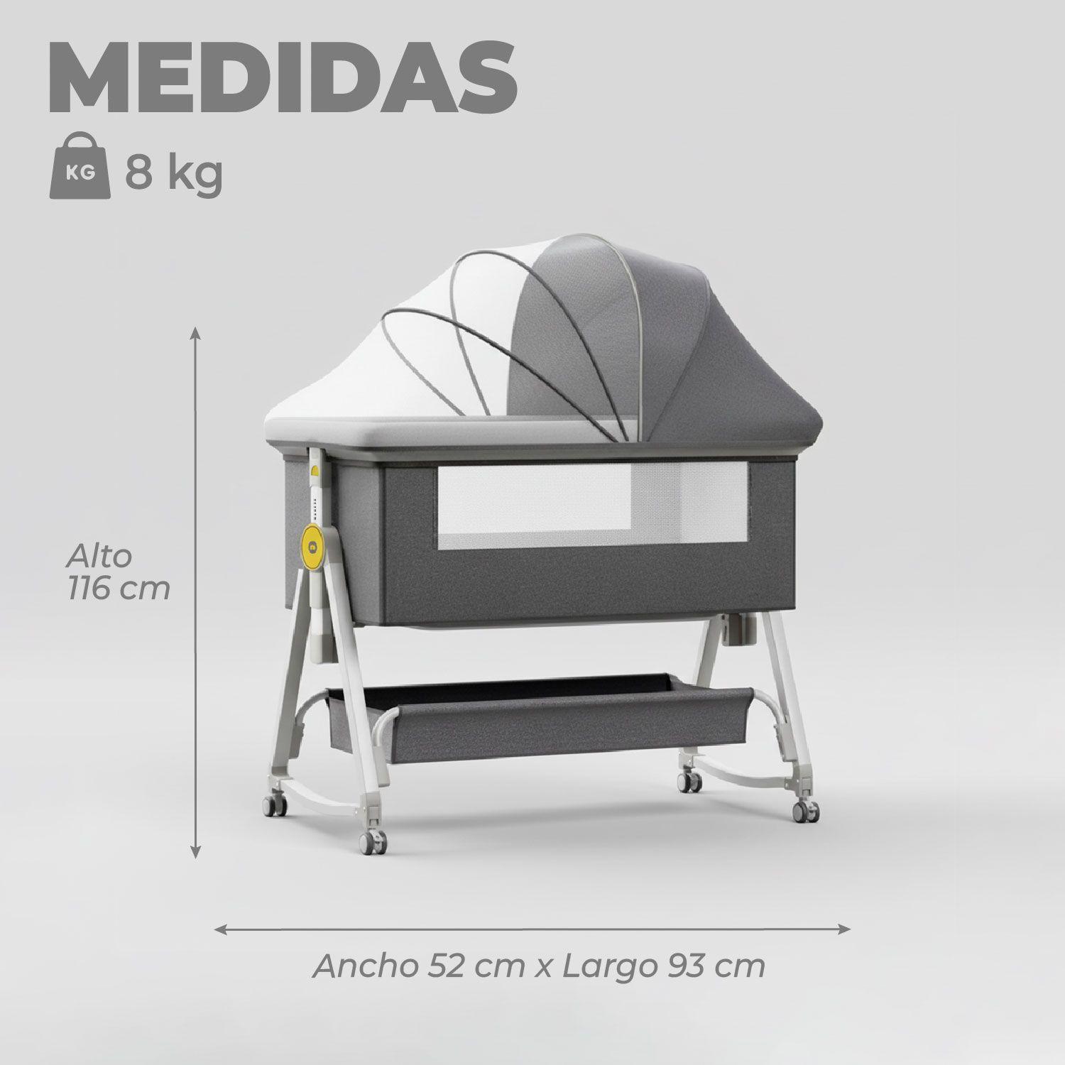 Cuna Colecho Moises Bebe Mecedora 2 en 1 Soft&Safe-2