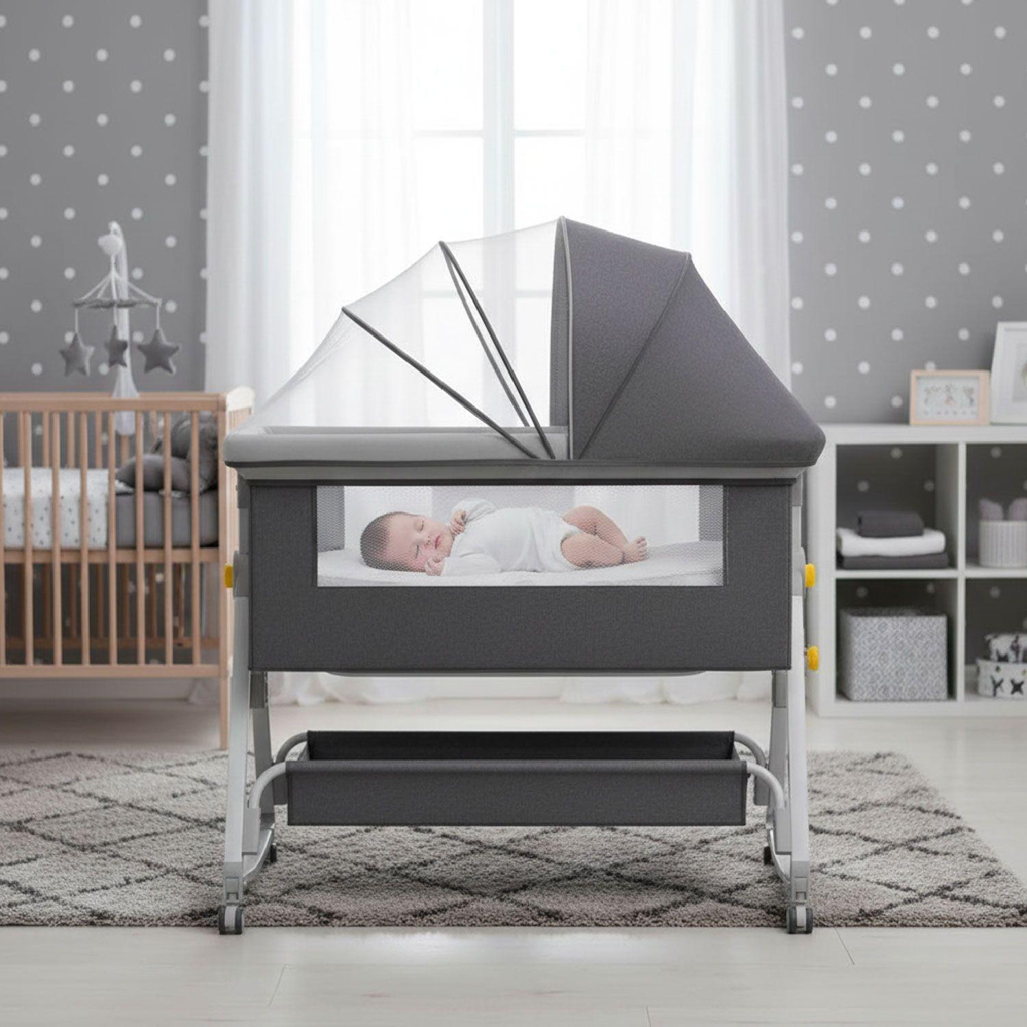 Cuna Colecho Moises Bebe Mecedora 2 en 1 Soft&Safe-4