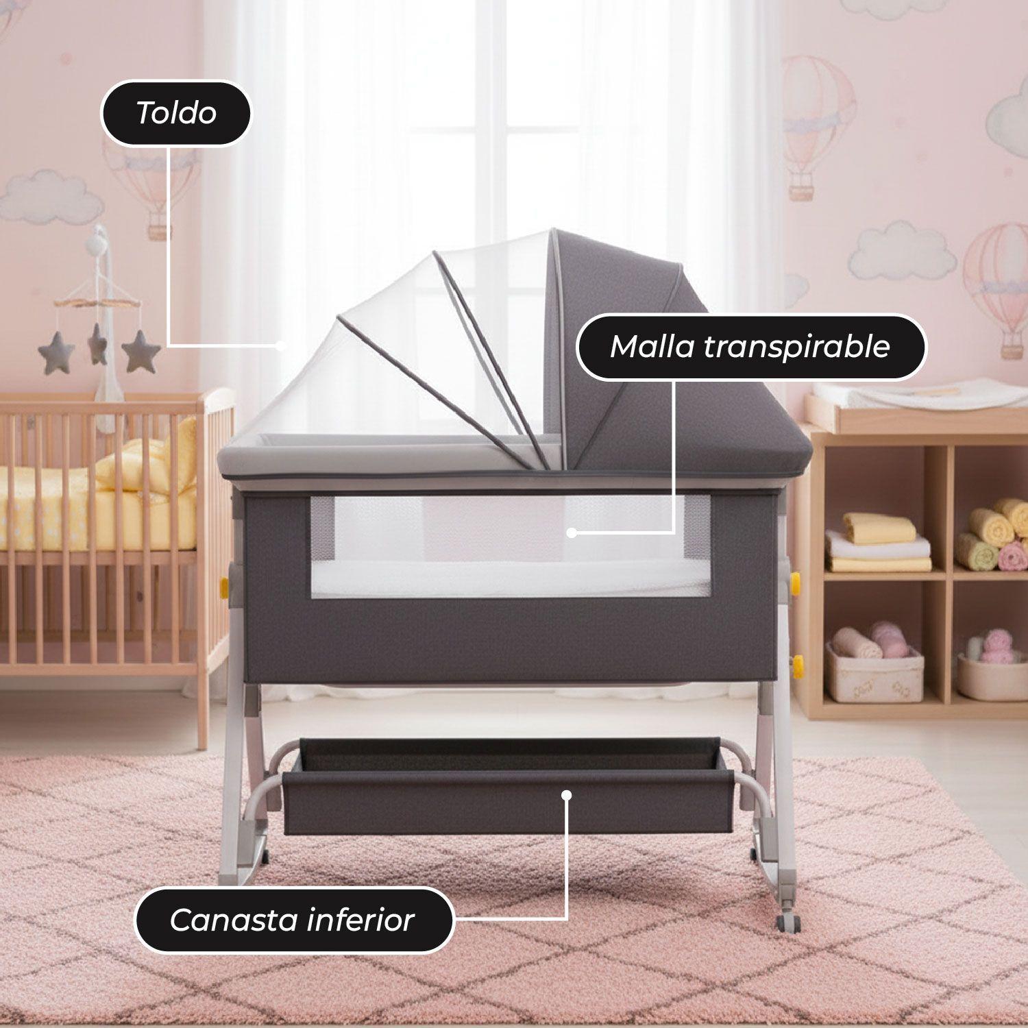 Cuna Colecho Moises Bebe Mecedora 2 en 1 Soft&Safe-5