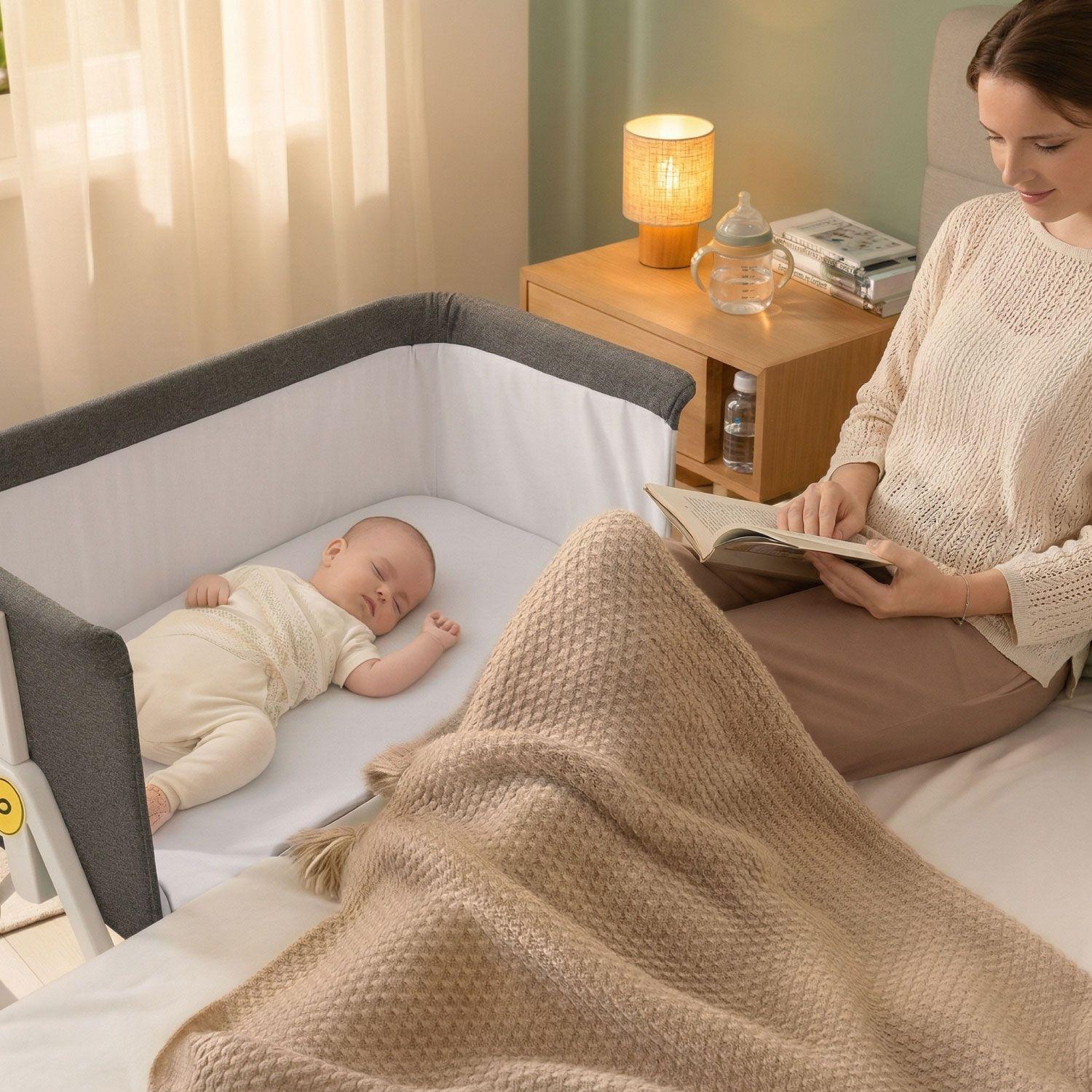 Cuna Colecho Moises Bebe Mecedora 2 en 1 Soft&Safe-4