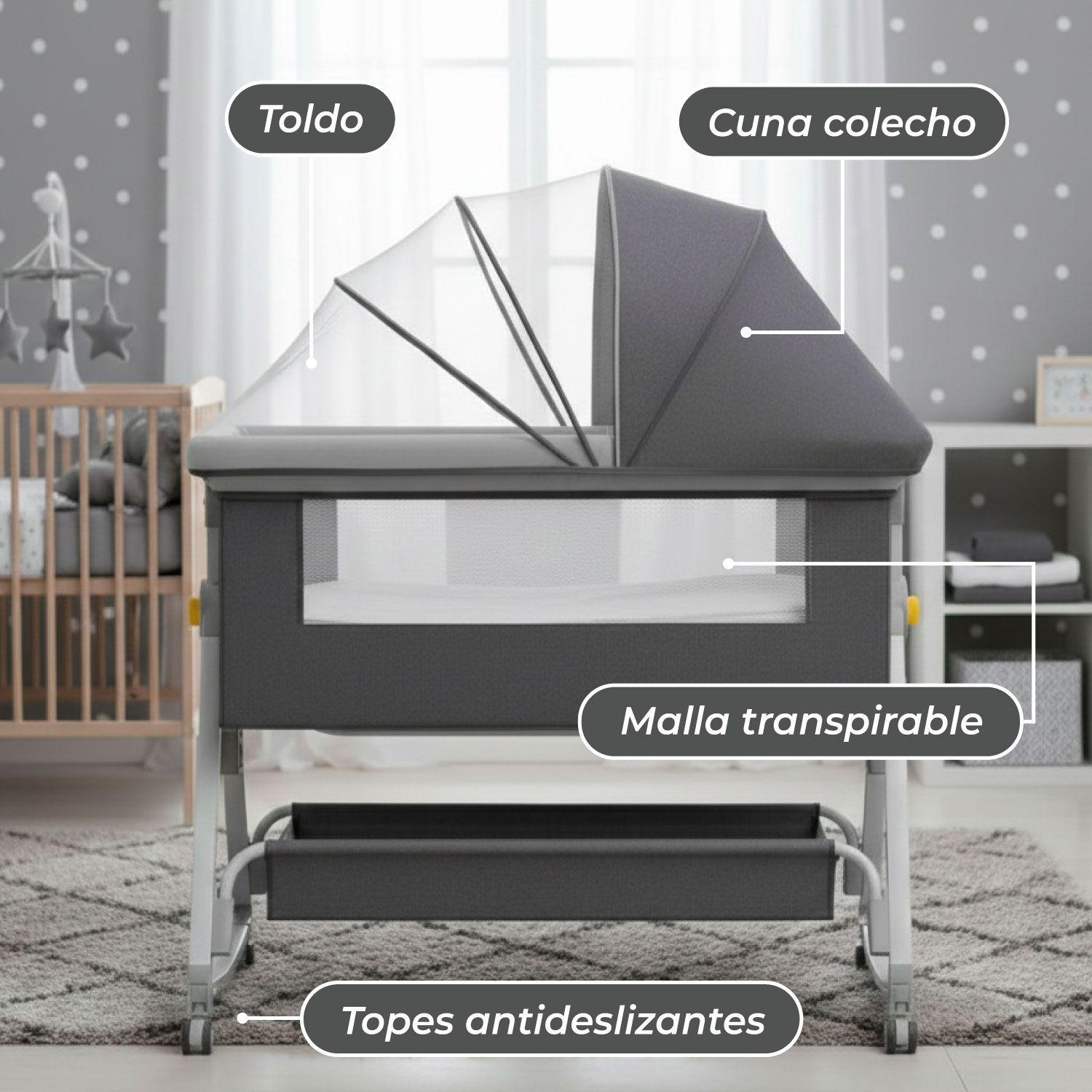 Cuna Colecho Moises Bebe Mecedora 2 en 1 Soft&Safe-5