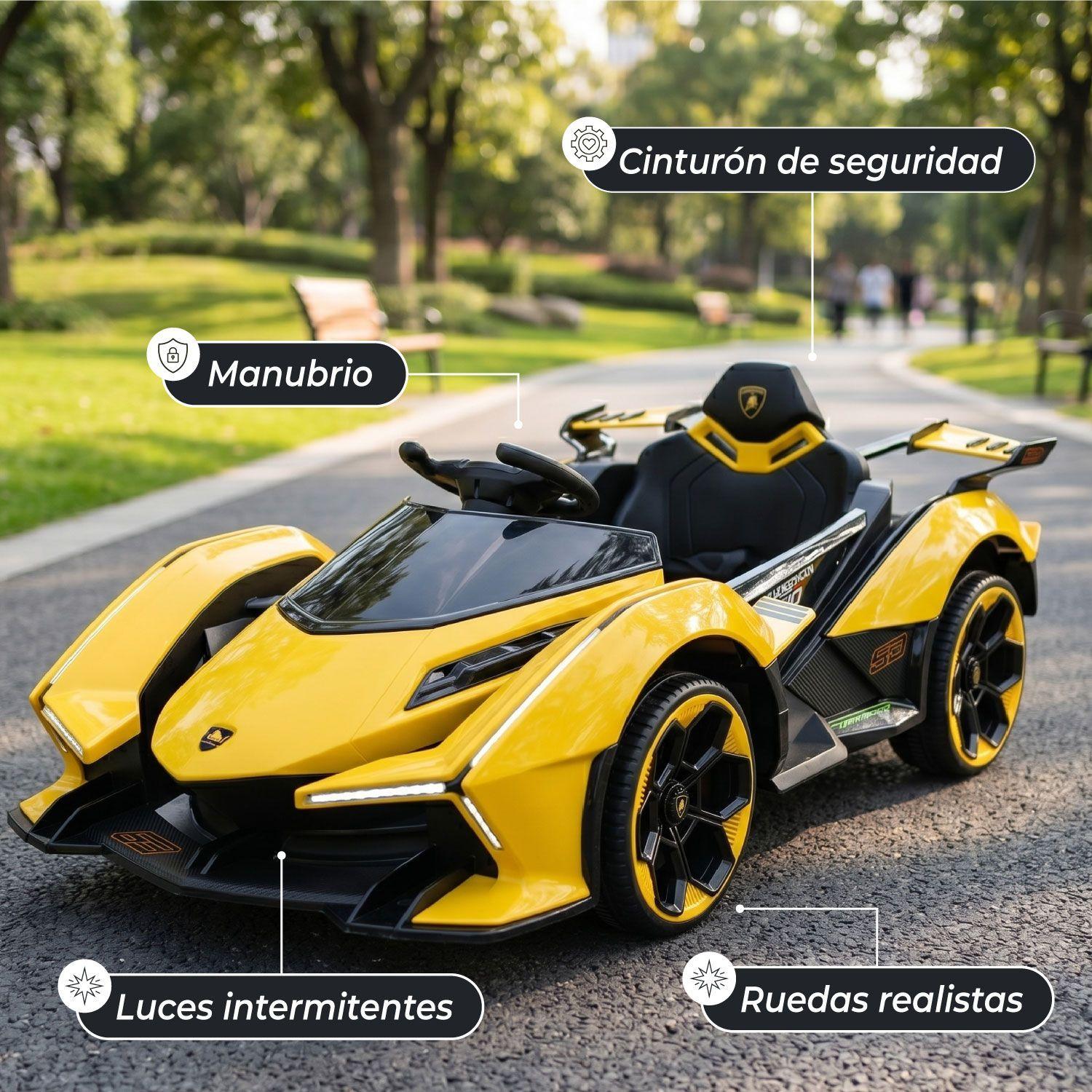 Auto Electrico para Niños Con Control Remoto Luces y Sonido-2