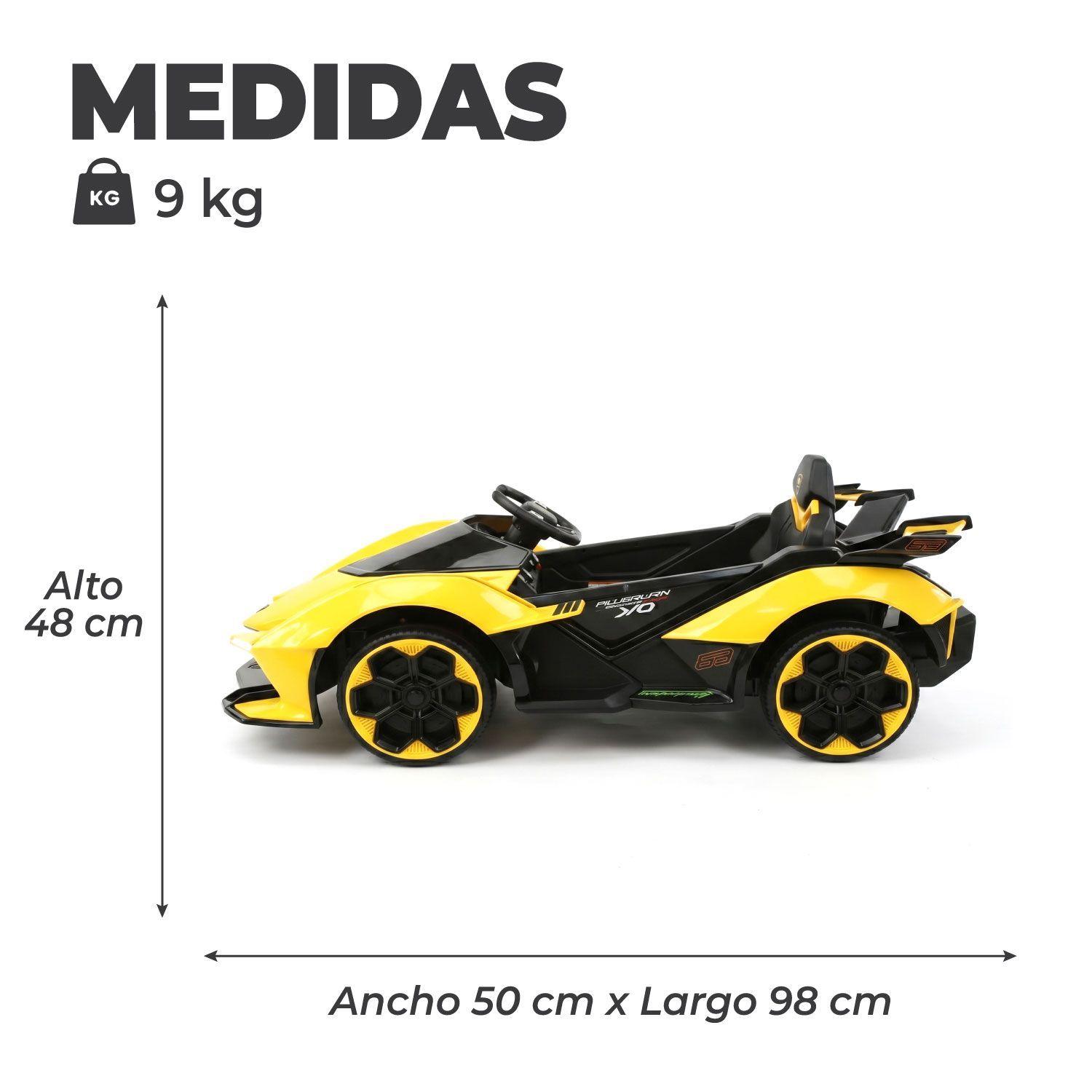 Auto Electrico para Niños Con Control Remoto Luces y Sonido-3