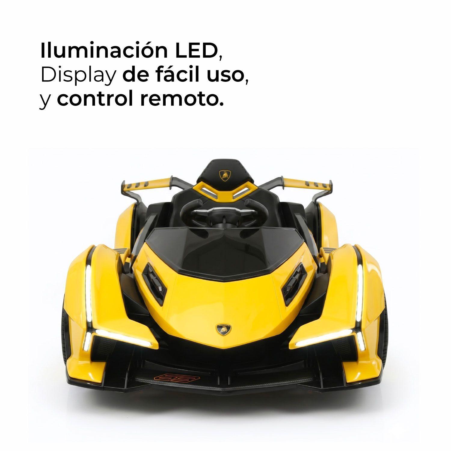 Auto Electrico para Niños Con Control Remoto Luces y Sonido-5