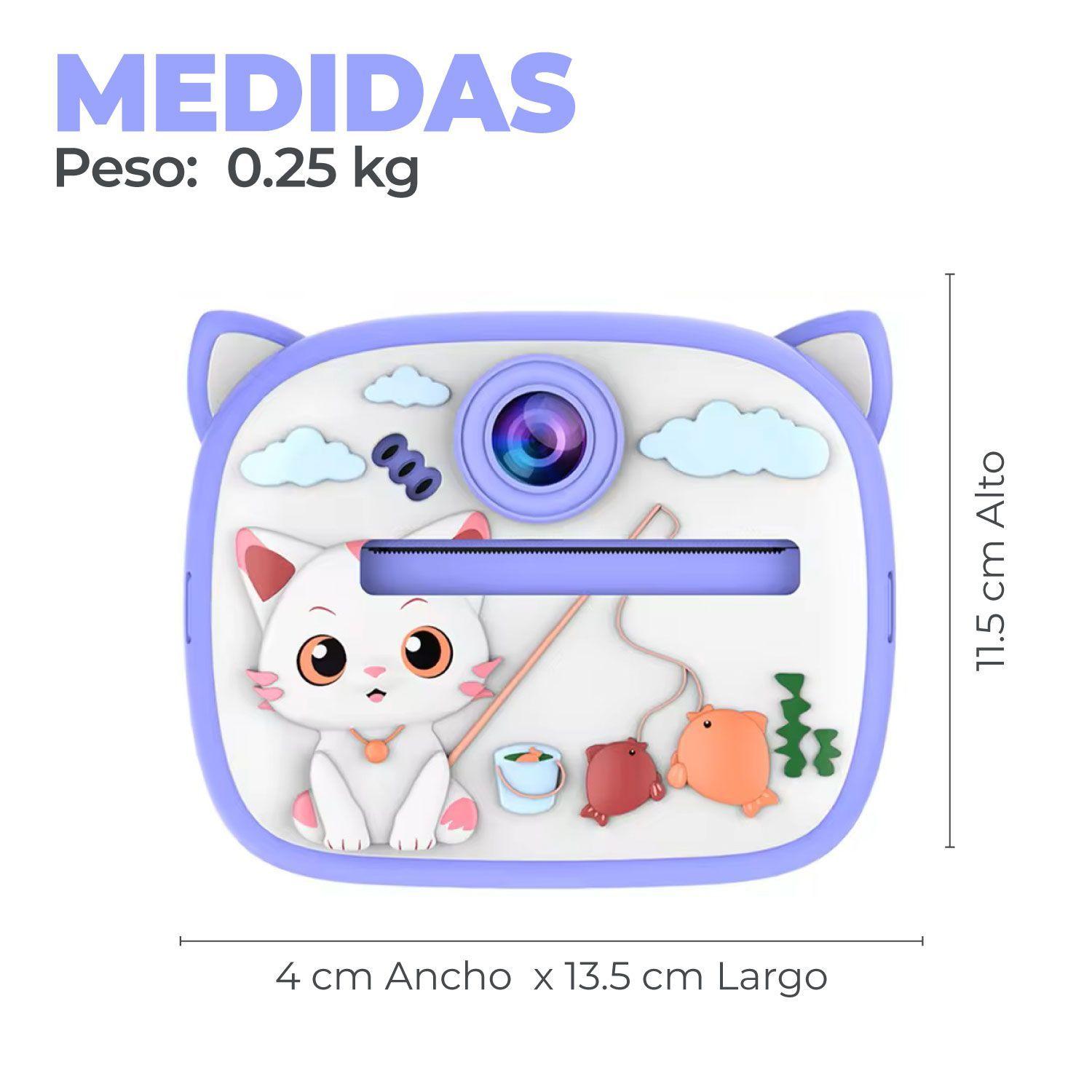 Camara Digital Instantanea Mini Impresora Termica Niños-1