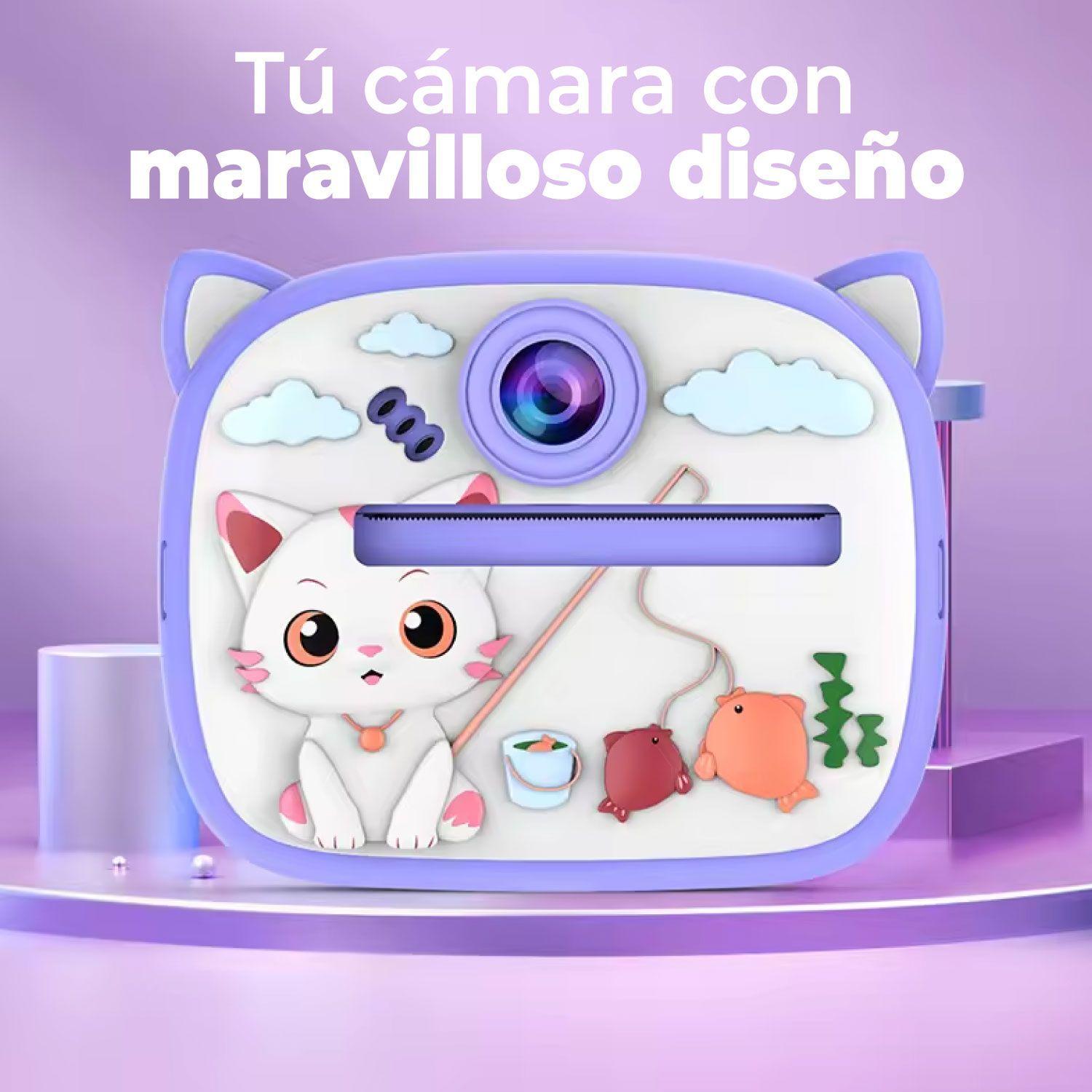 Camara Digital Instantanea Mini Impresora Termica Niños-3