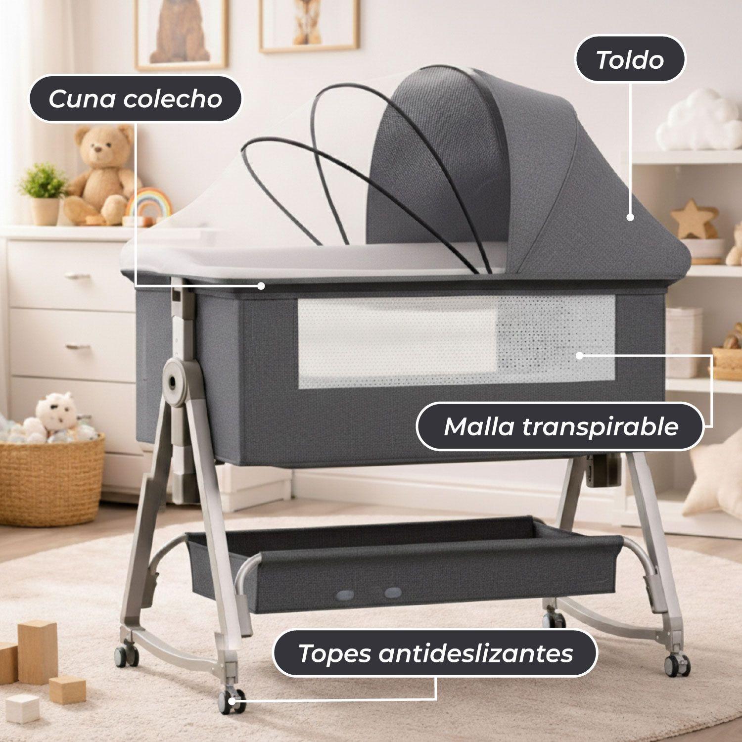 Cuna Colecho Moises Bebe Mecedora 6 Alturas  Safe&soft-4