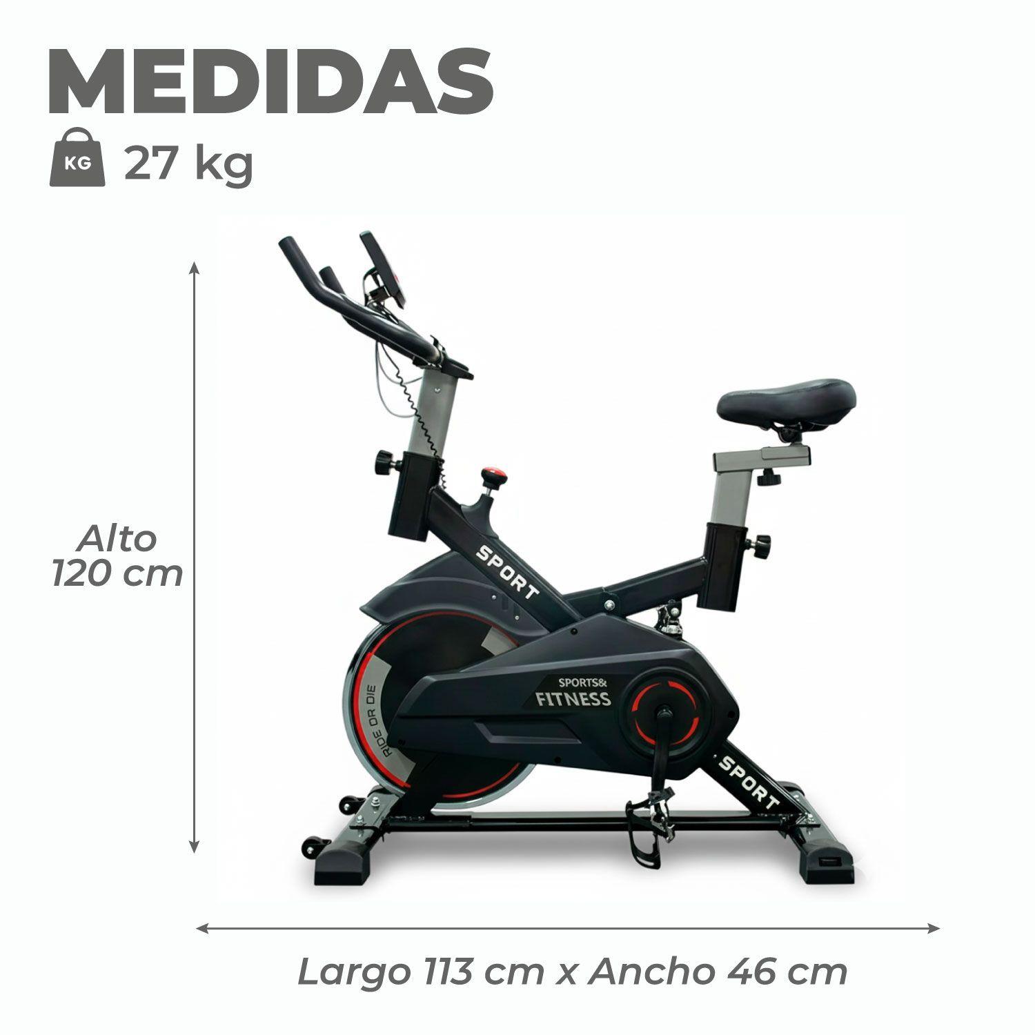 Bicicleta Spinning Profesional Q4 con Monitor.-2