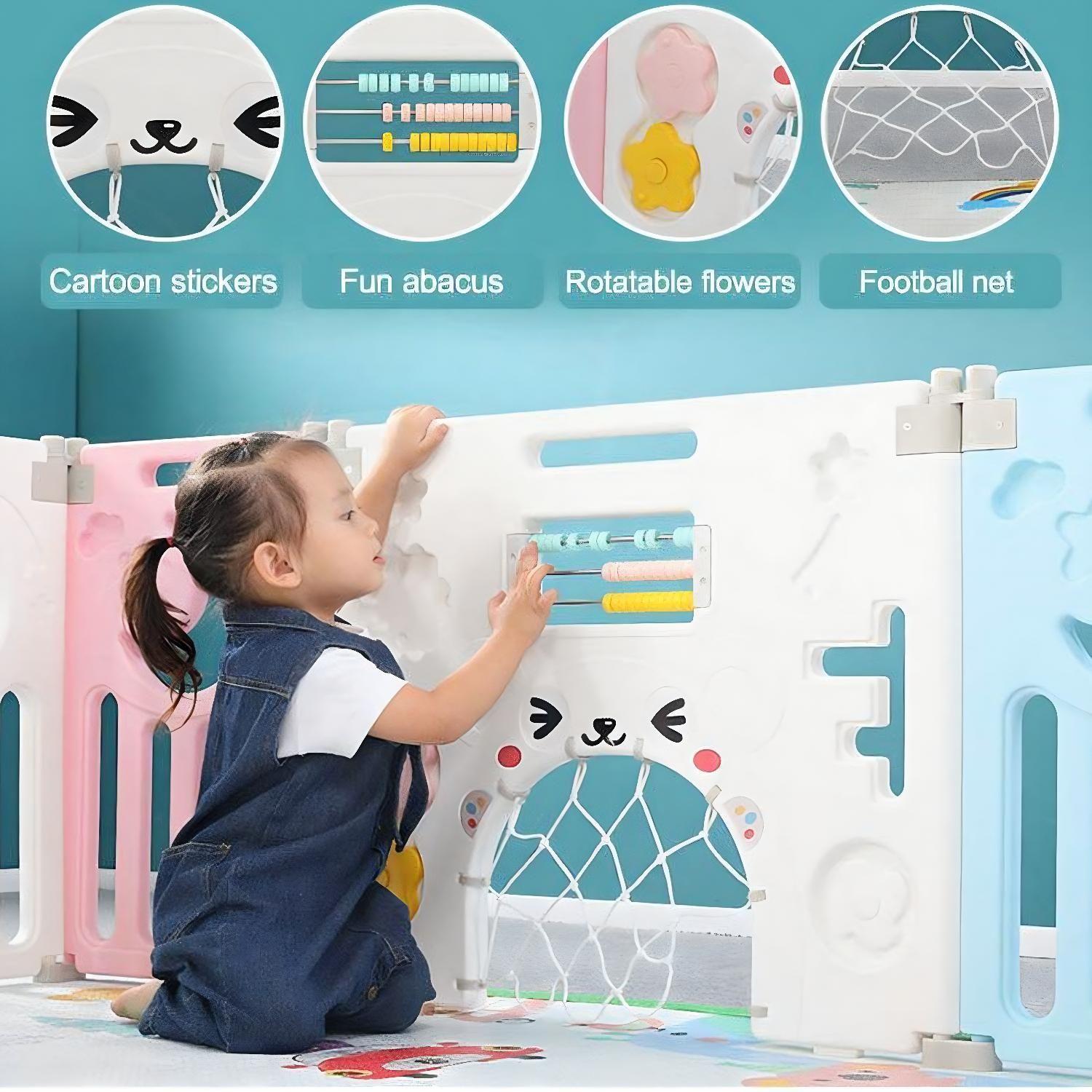 Corral de Seguridad Bebe Multiformas 8+2 Plegable Mixto-3