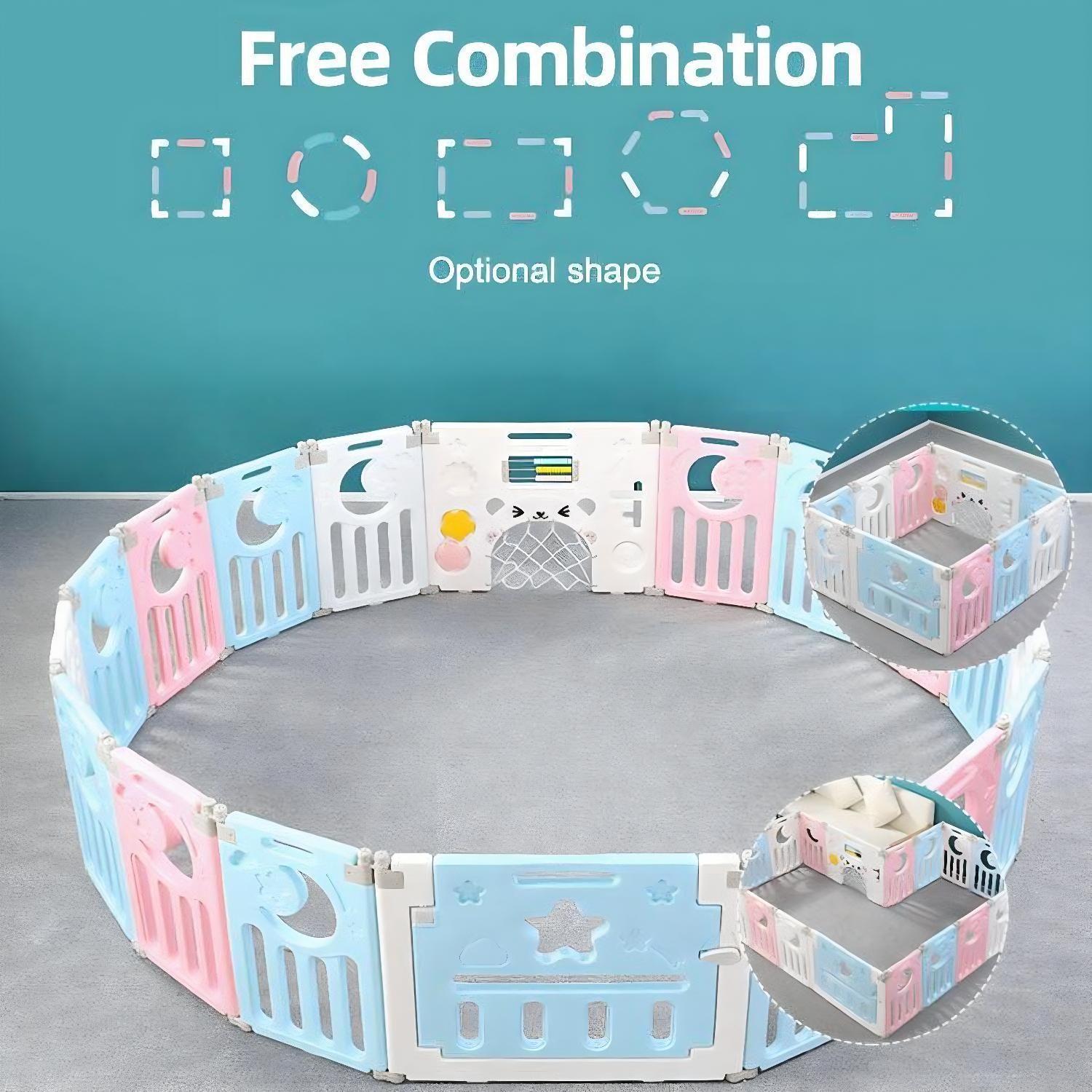 Corral de Seguridad Bebe Multiformas 8+2 Plegable Mixto-5