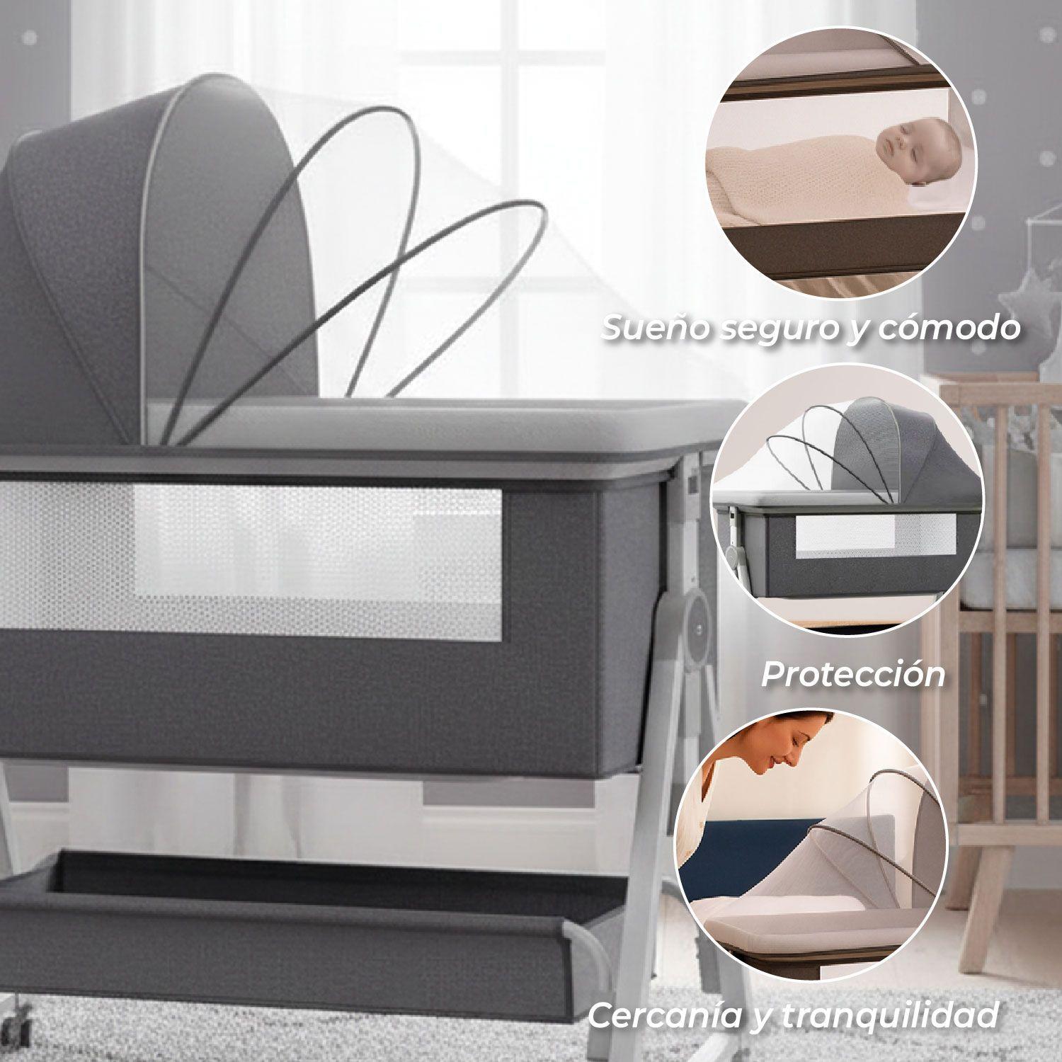 Cuna Colecho Moises Bebe Mecedora 4 Alturas  Safe&soft-3