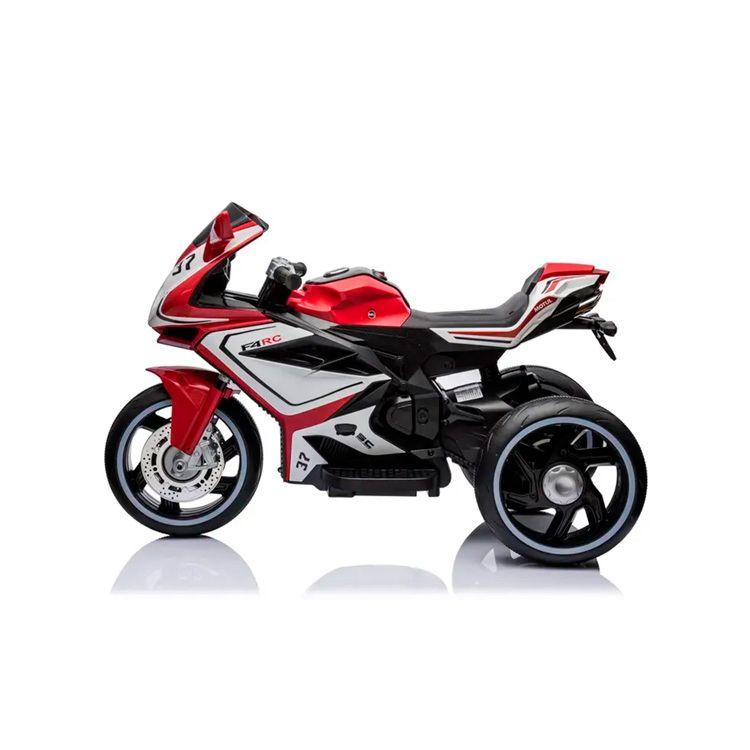 Moto Eléctrica Infantil con Música y Luz Color Rojo-1