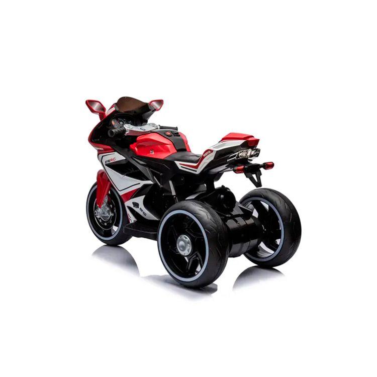 Moto Eléctrica Infantil con Música y Luz Color Rojo-2