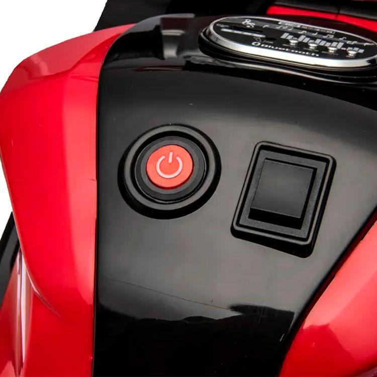 Moto Eléctrica Infantil con Música y Luz Color Rojo-6