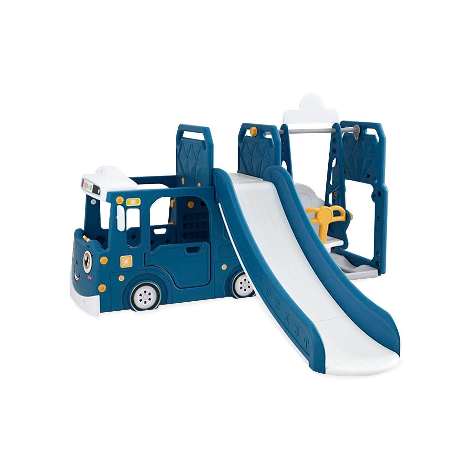 Resbalin Columpio Centro De Juegos 3 En 1 + Aro Basket-0