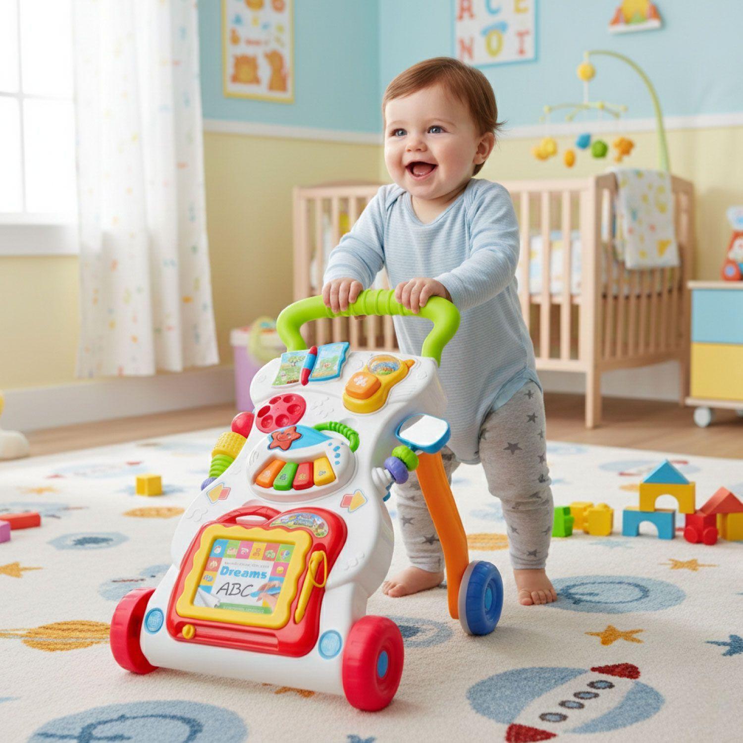Caminadora Andador Correpasillos Musical Bebe-4