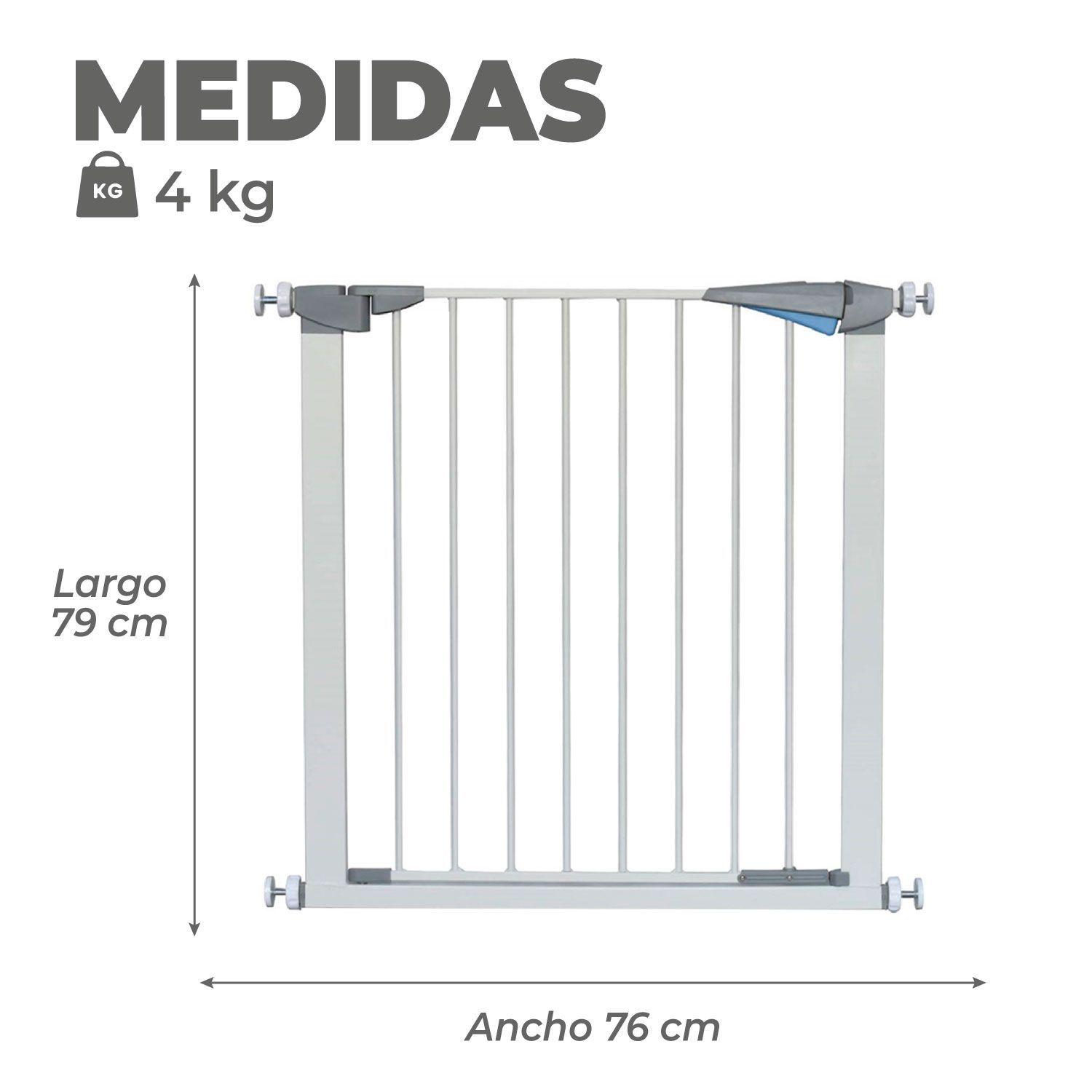 Reja de Seguridad Escalera Para Bebe y Mascotas 69 A 76 Cm.-2