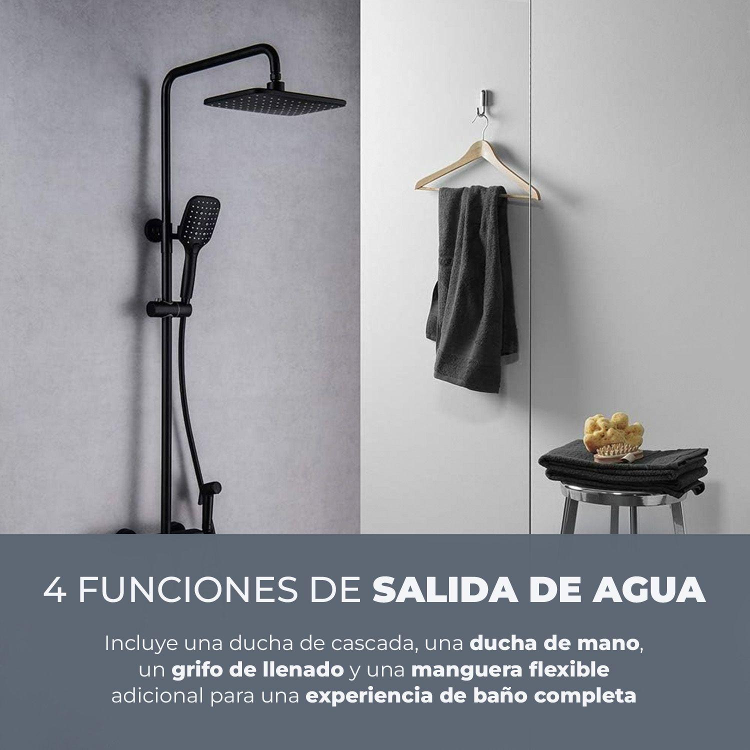 Columna Ducha 4 Funciones Triple, Cascada, Regadera y bidet-3