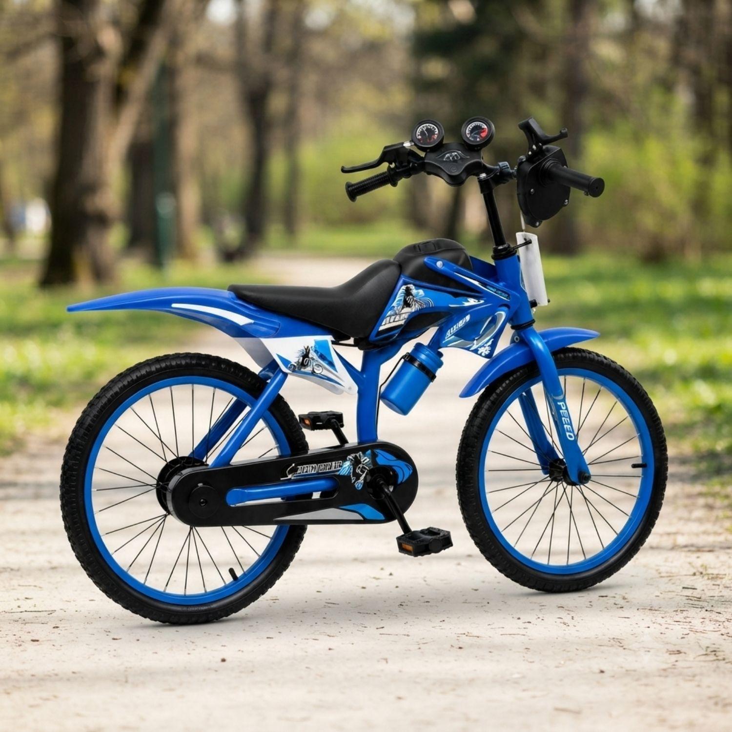 Bicicleta Infantil Niño Deportiva MTB Todo Terreno Azul Aro 20-4