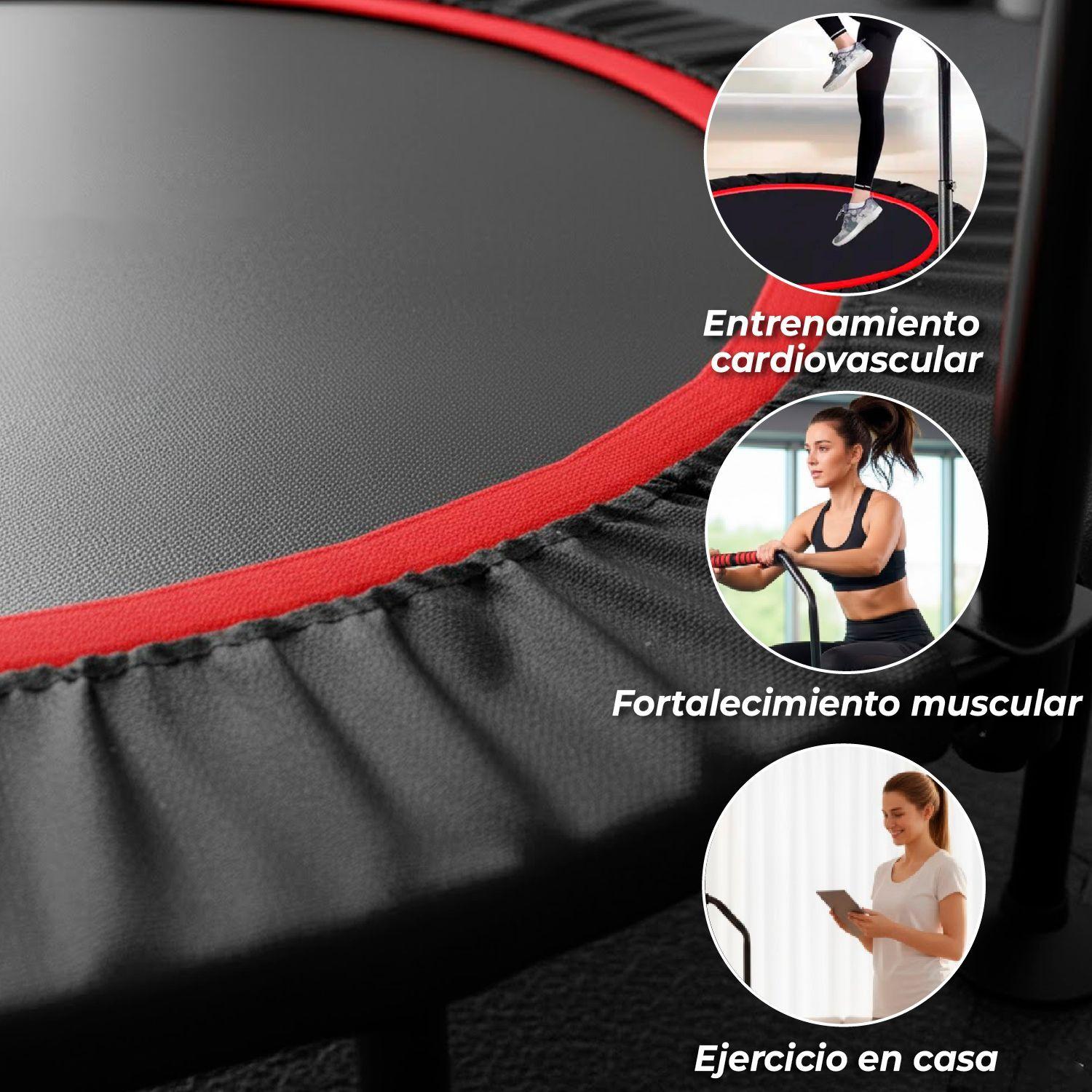Trampolin con soporte 100 cm, saltarina con cobertor, Power Jump.-2