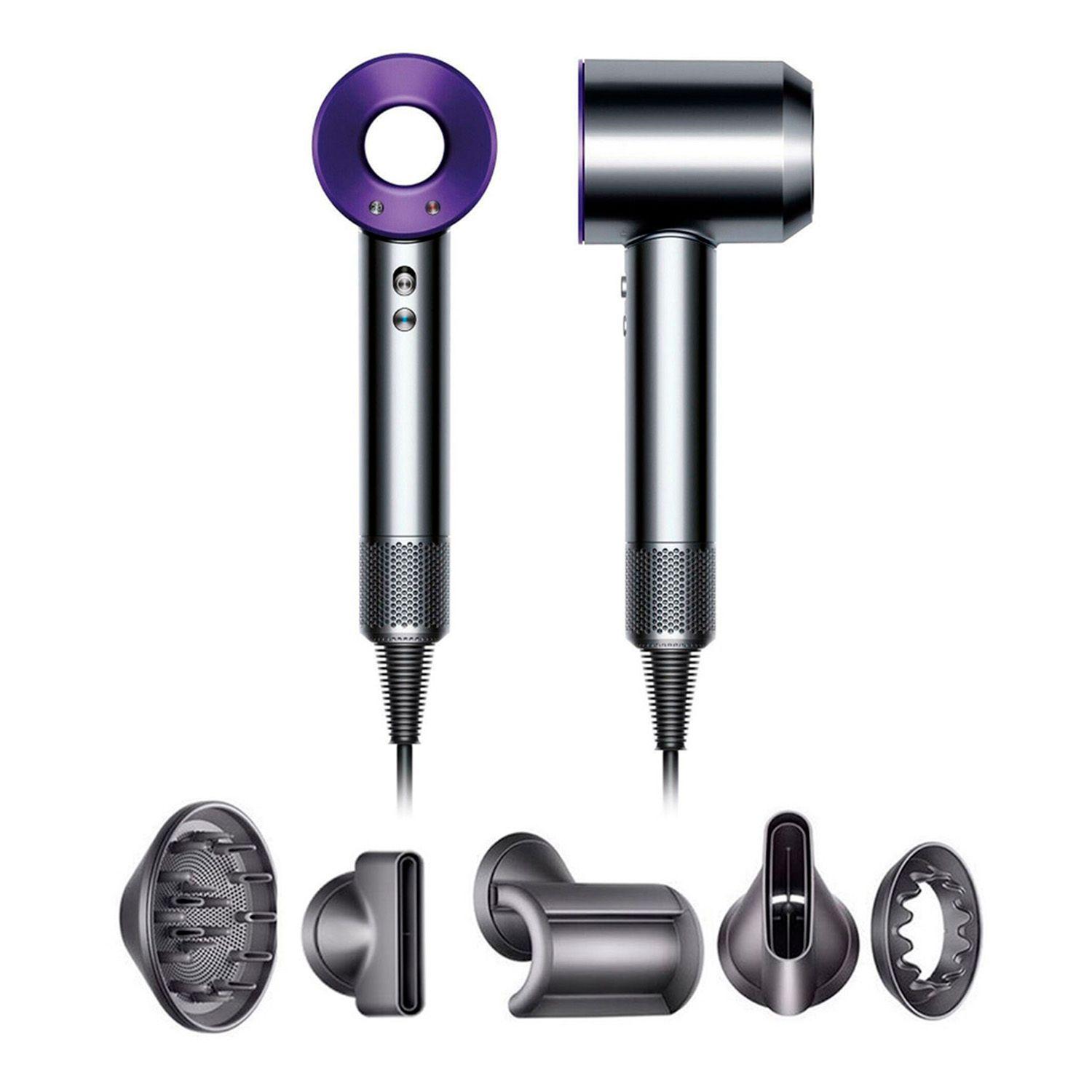 Secador De Pelo Tipo Dyson Supersonic Con Difusor Morado-0