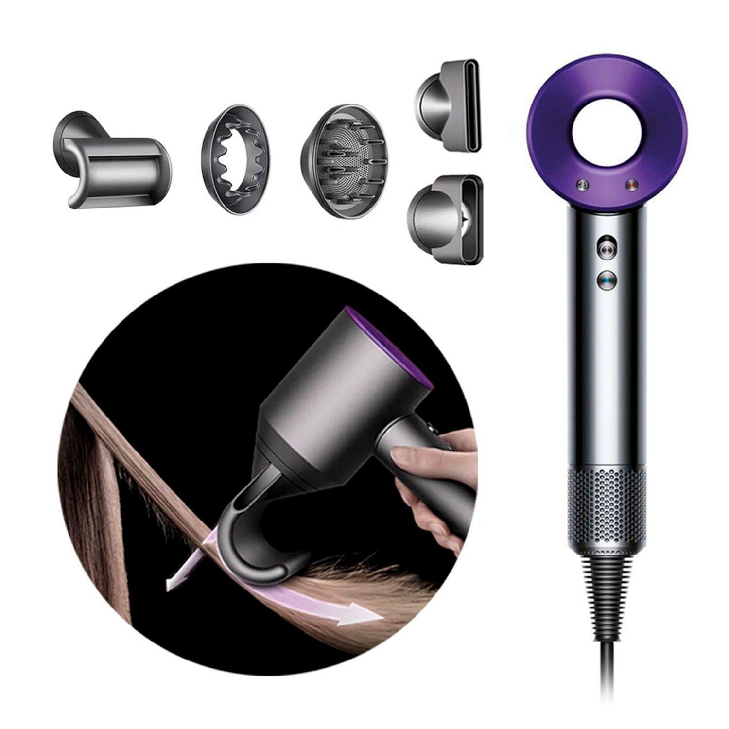 Secador De Pelo Tipo Dyson Supersonic Con Difusor Morado-4