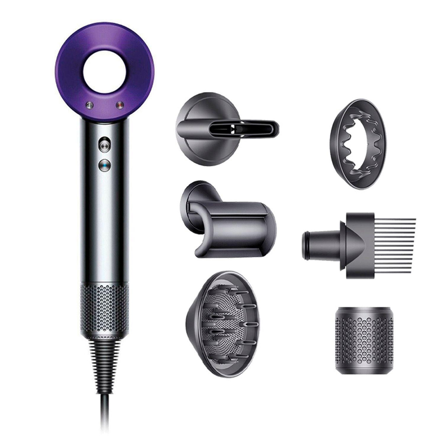 Secador De Pelo Tipo Dyson Supersonic Con Difusor Morado-5