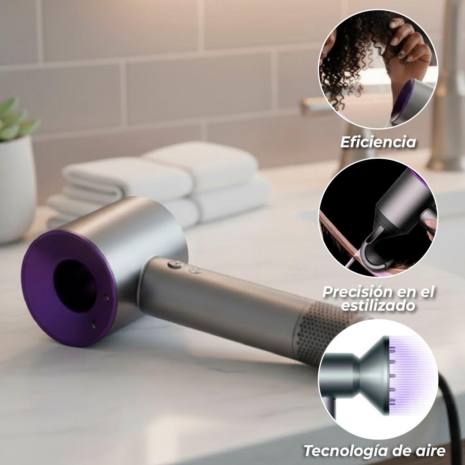 Secador De Pelo Tipo Dyson Supersonic Con Difusor Morado-2
