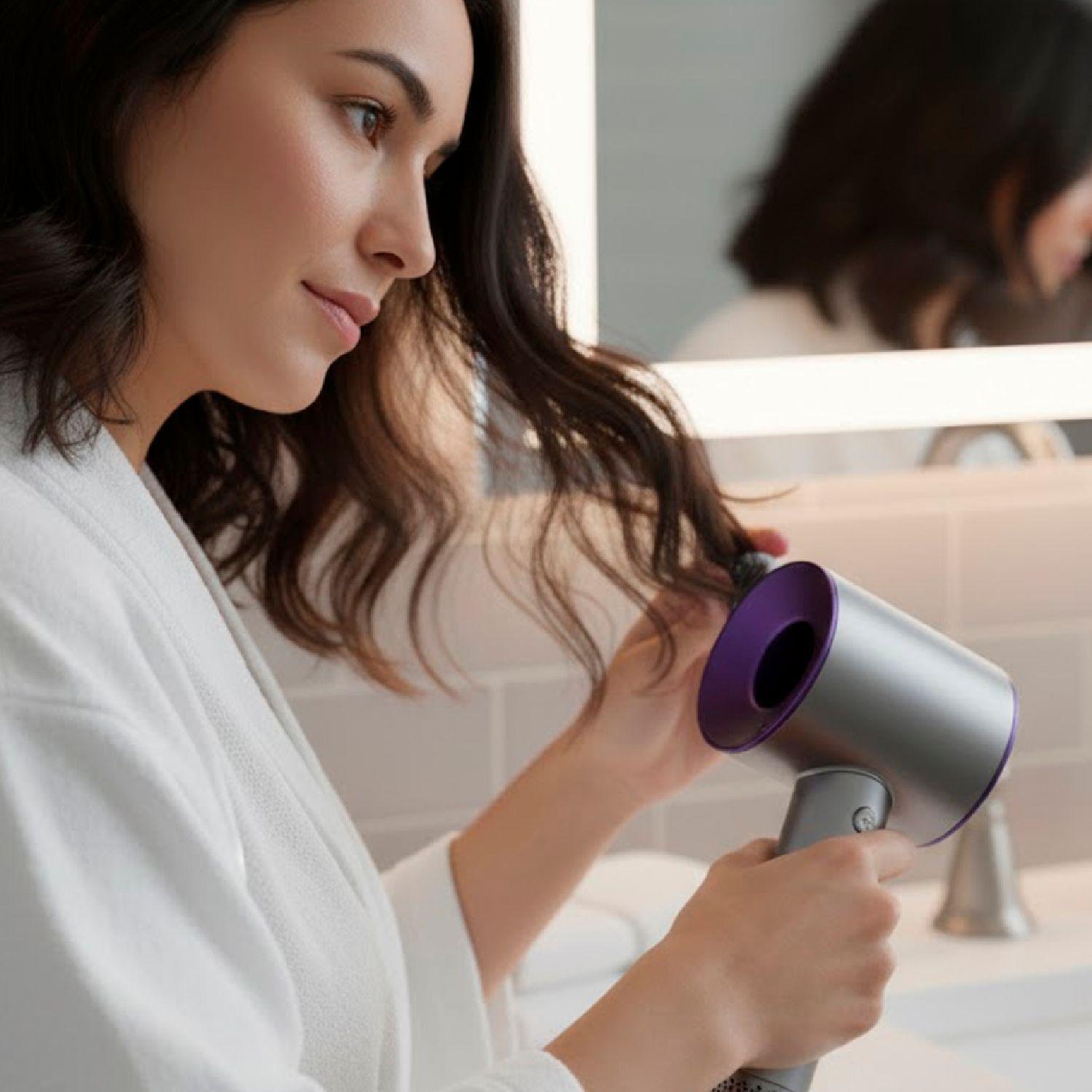 Secador De Pelo Tipo Dyson Supersonic Con Difusor Morado-3