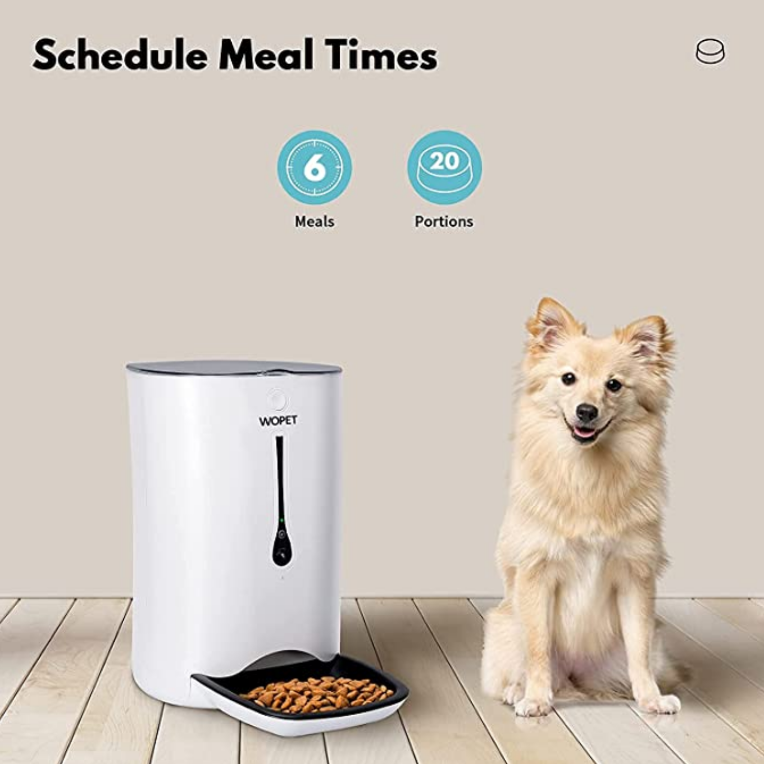 Dispensador Comida Mascotas A36 Smart Con Camara 6lts-6