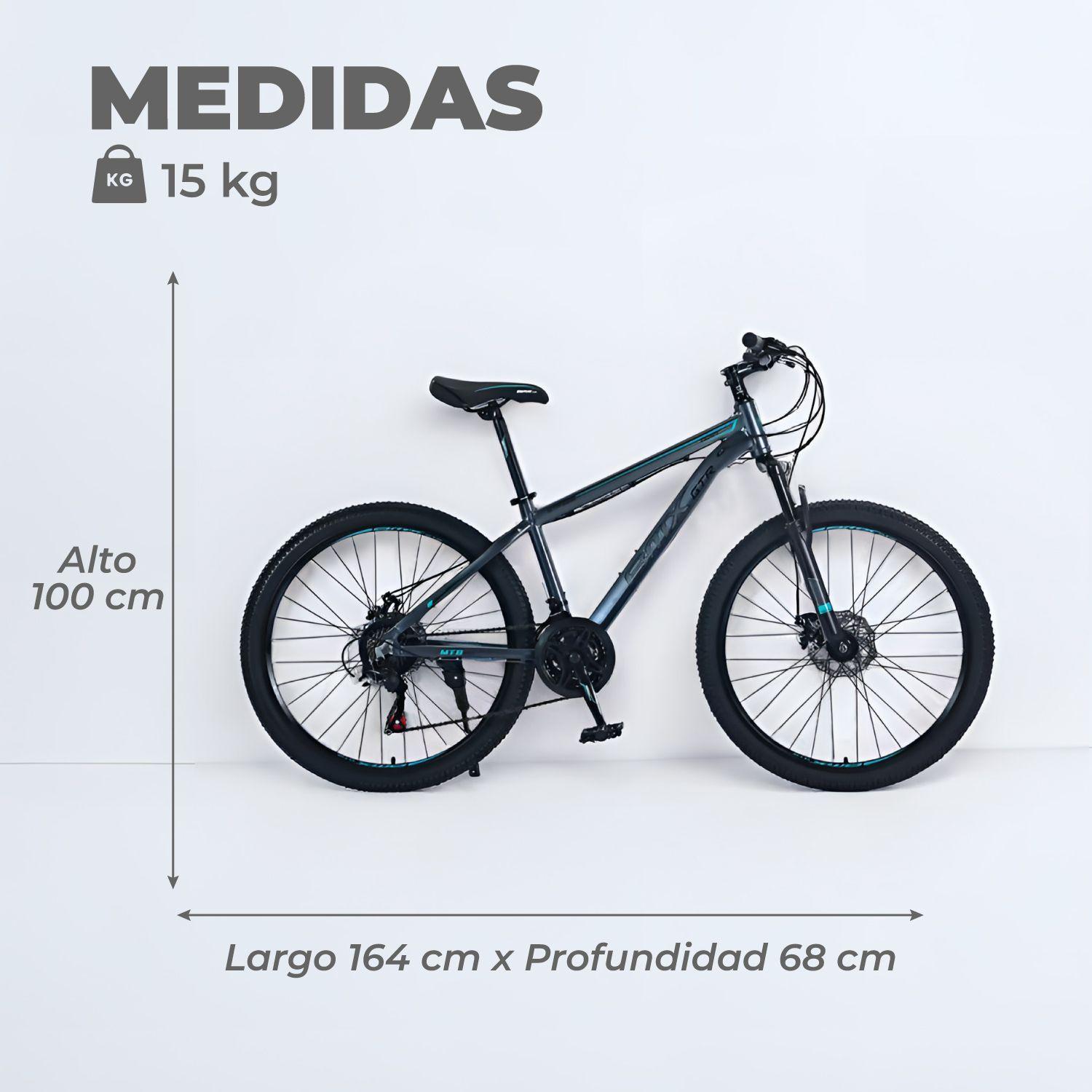 Bicicleta Aro 26 de Montaña Mtb Bitix electric Silver-2