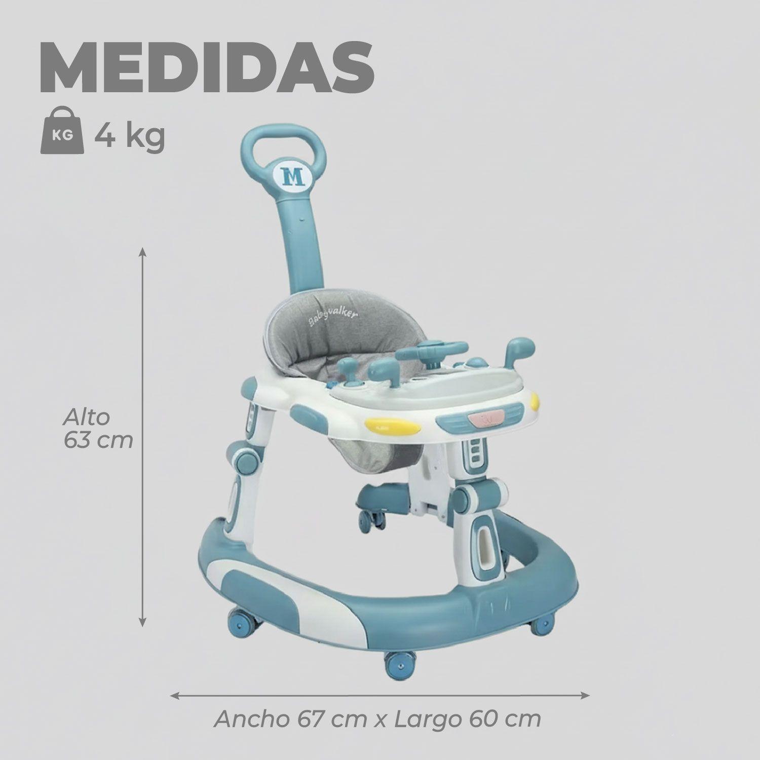 Andador Caminadora Bebe Plegable Autito con Sonido-2