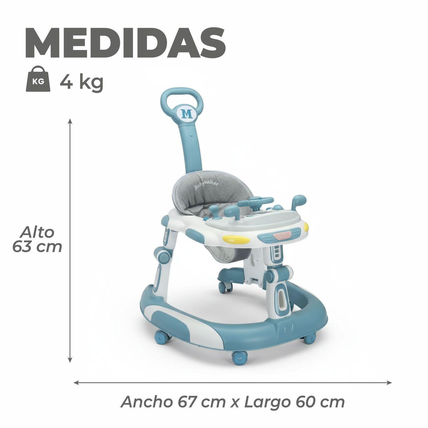 Andador Caminadora Bebe Plegable Autito con Sonido-2