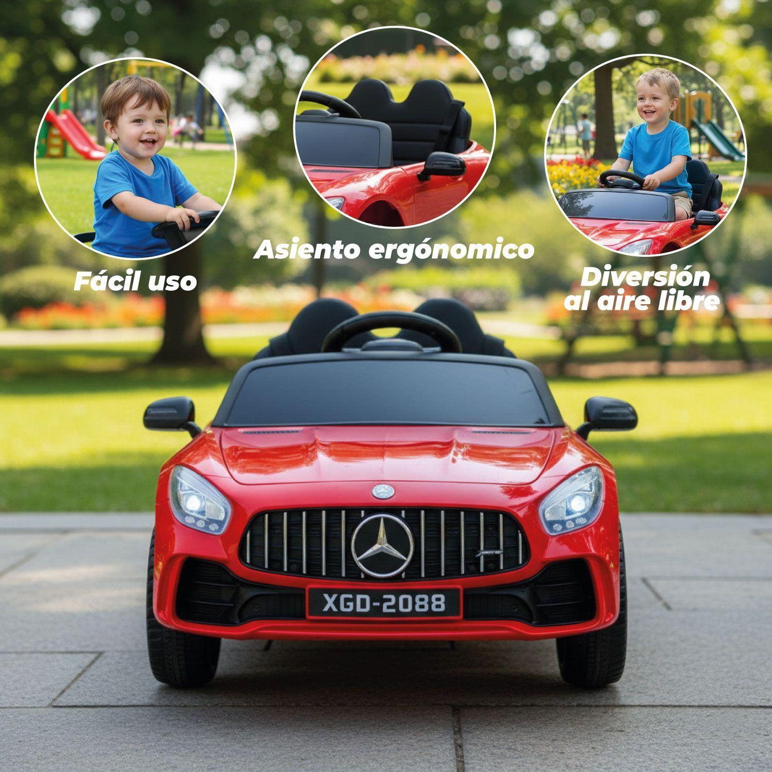 Auto Eléctrico 2 Asientos Mercedes GLC Control, Luz y Sonido-2