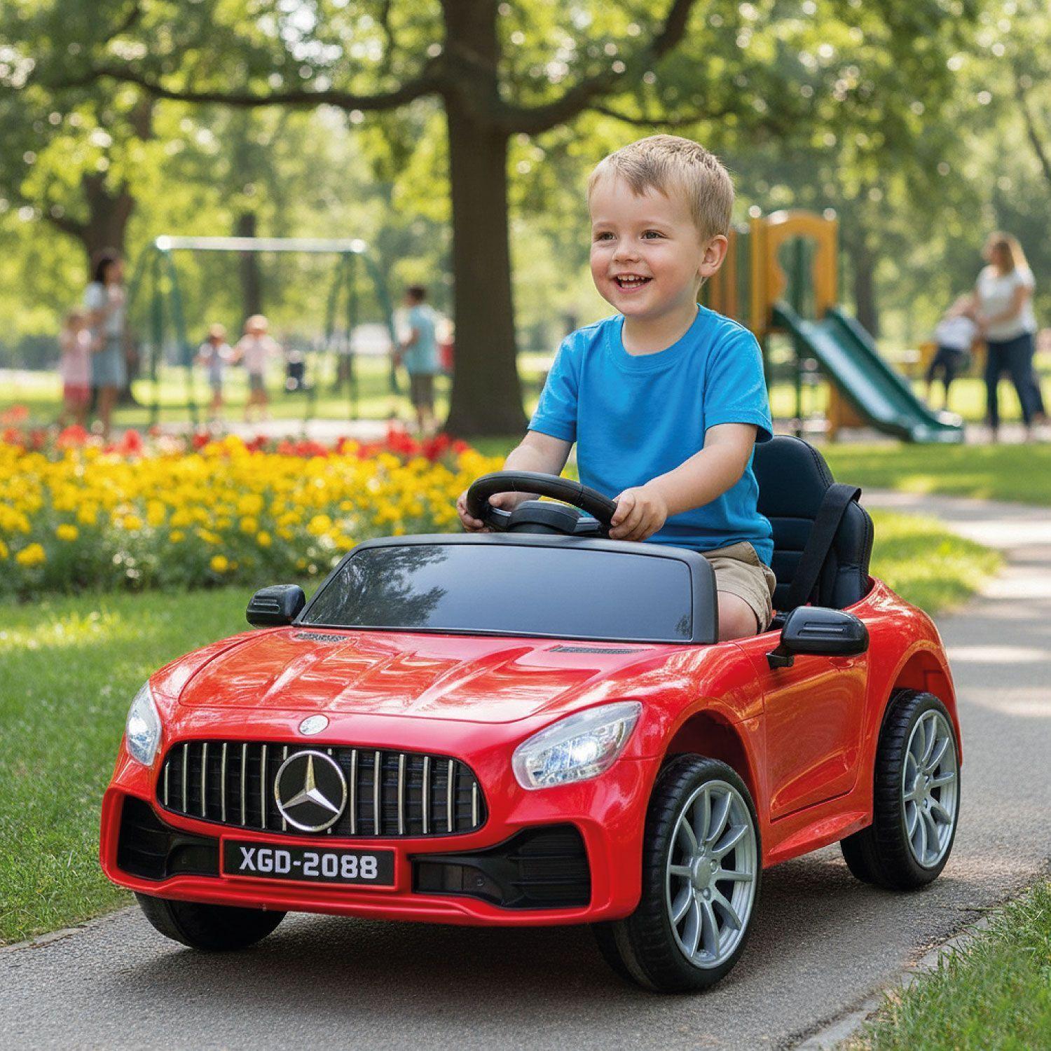 Auto Eléctrico 2 Asientos Mercedes GLC Control, Luz y Sonido-3