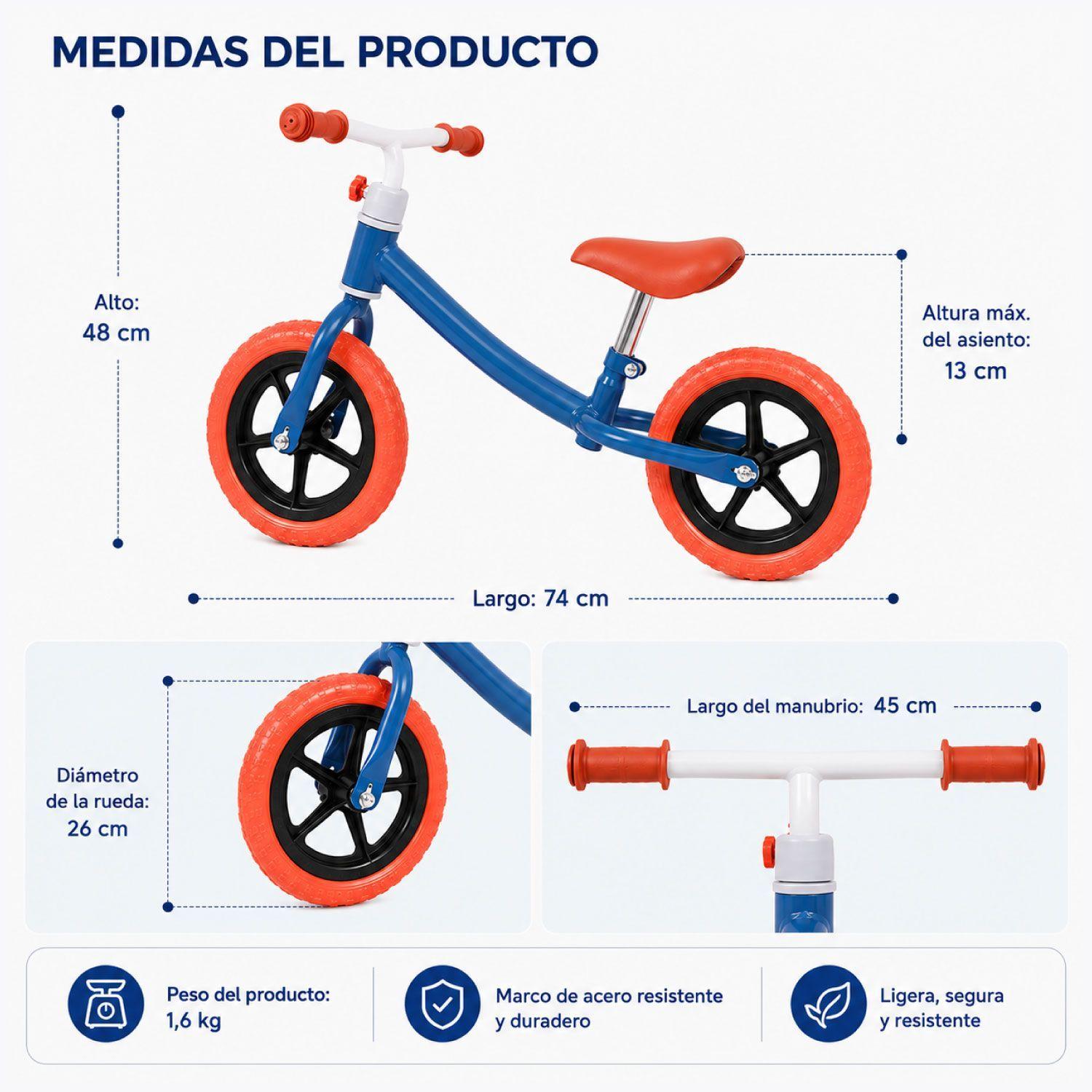 Bicicleta De Equilibrio Mini Bike Correpasillos Para Niños-2
