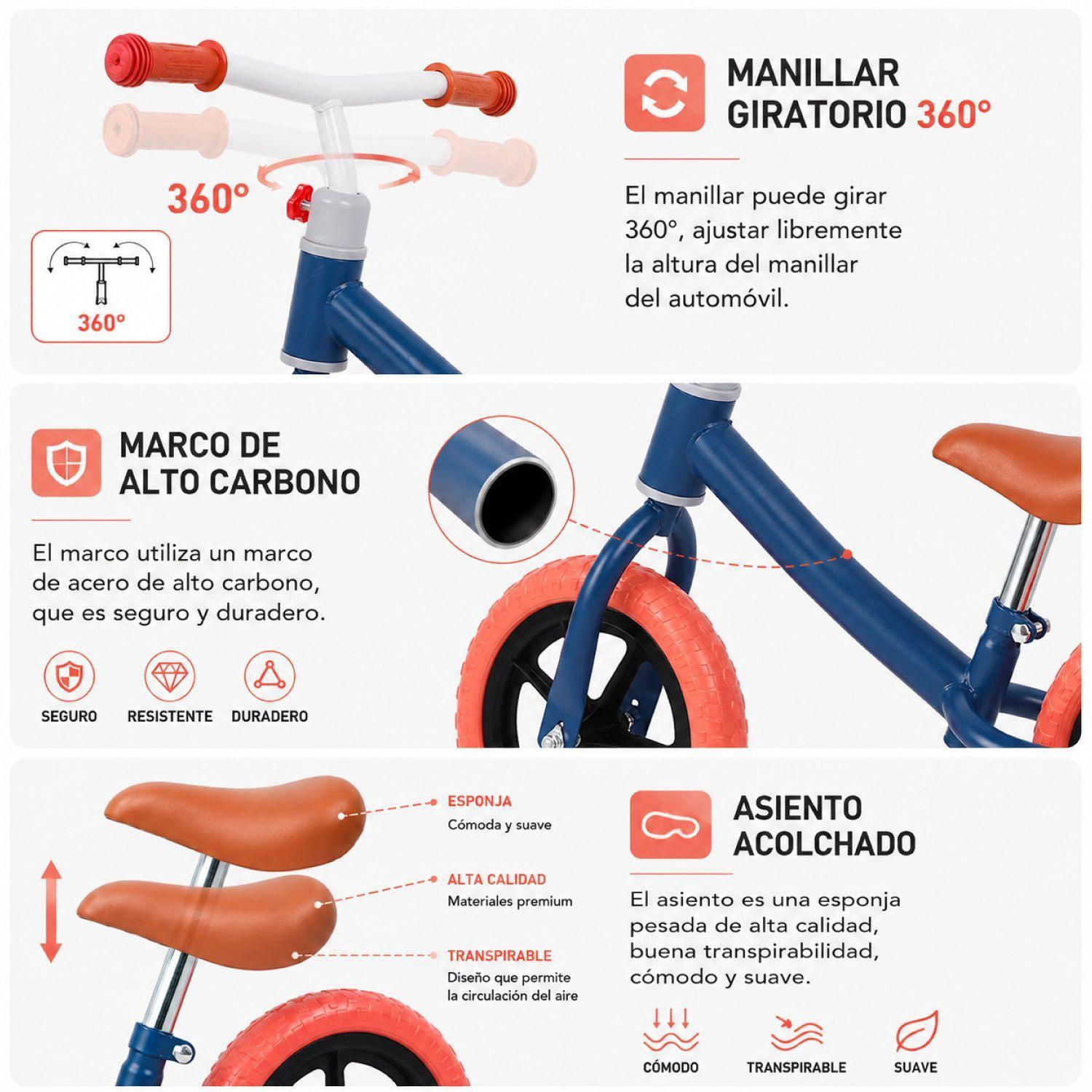 Bicicleta De Equilibrio Mini Bike Correpasillos Para Niños-3
