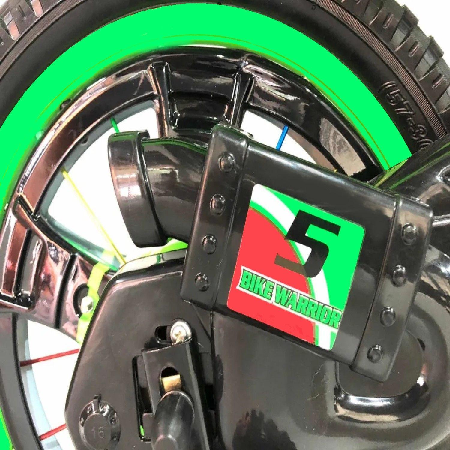 Bicimoto Bicicleta Infantil Con Sonidos Aro 12 Verde-6