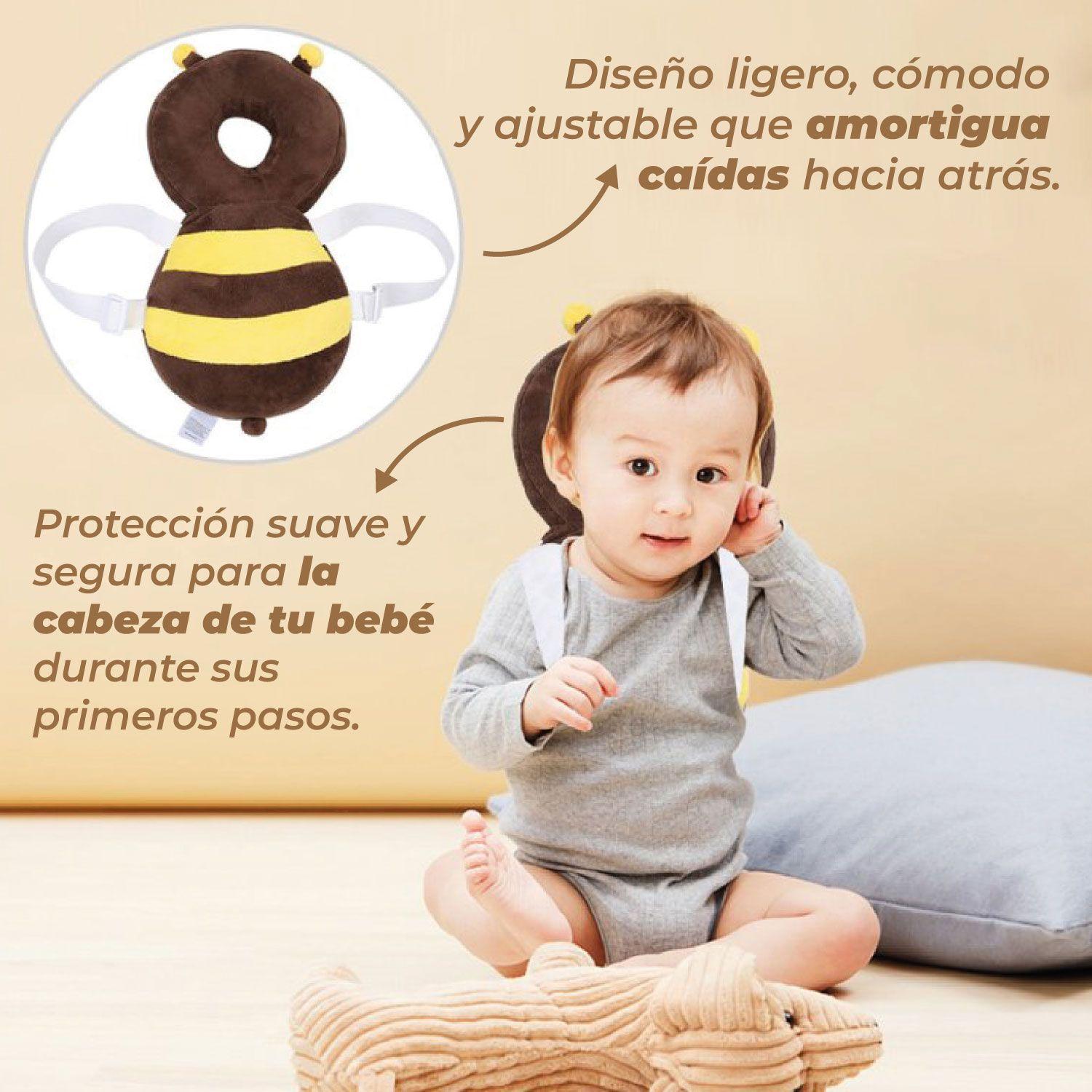 Mochila Protectora Cabeza Bebes Cojin Antigolpes Abejita -2