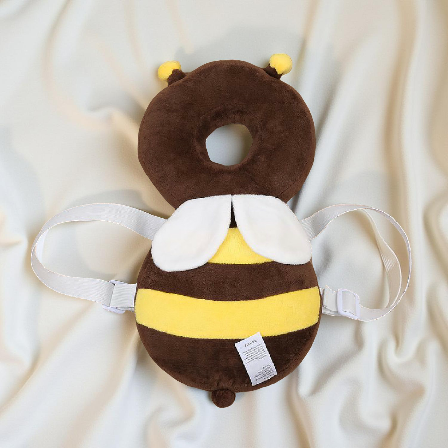 Mochila Protectora Cabeza Bebes Cojin Antigolpes Abejita -5