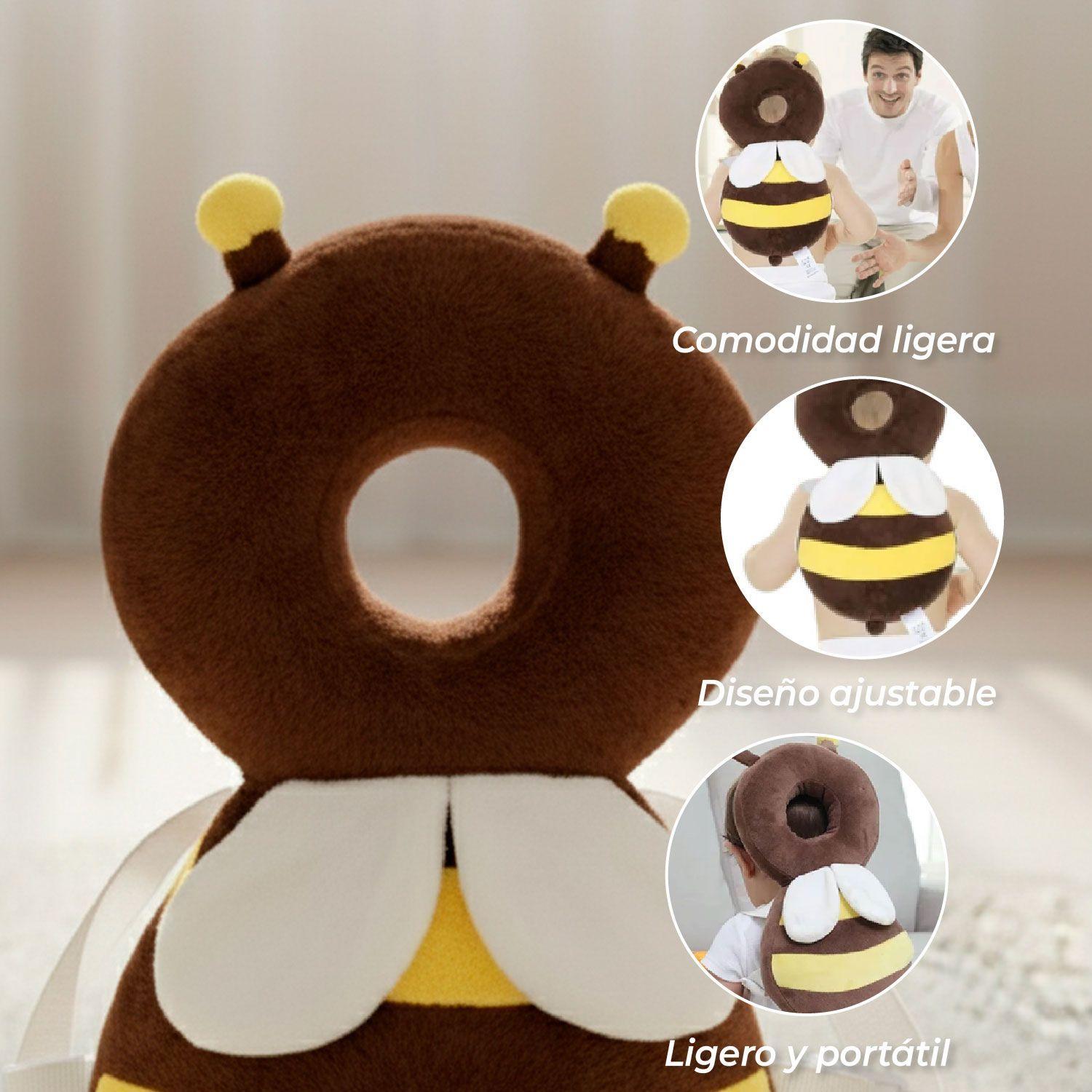 Mochila Protectora Cabeza Bebes Cojin Antigolpes Abejita -2